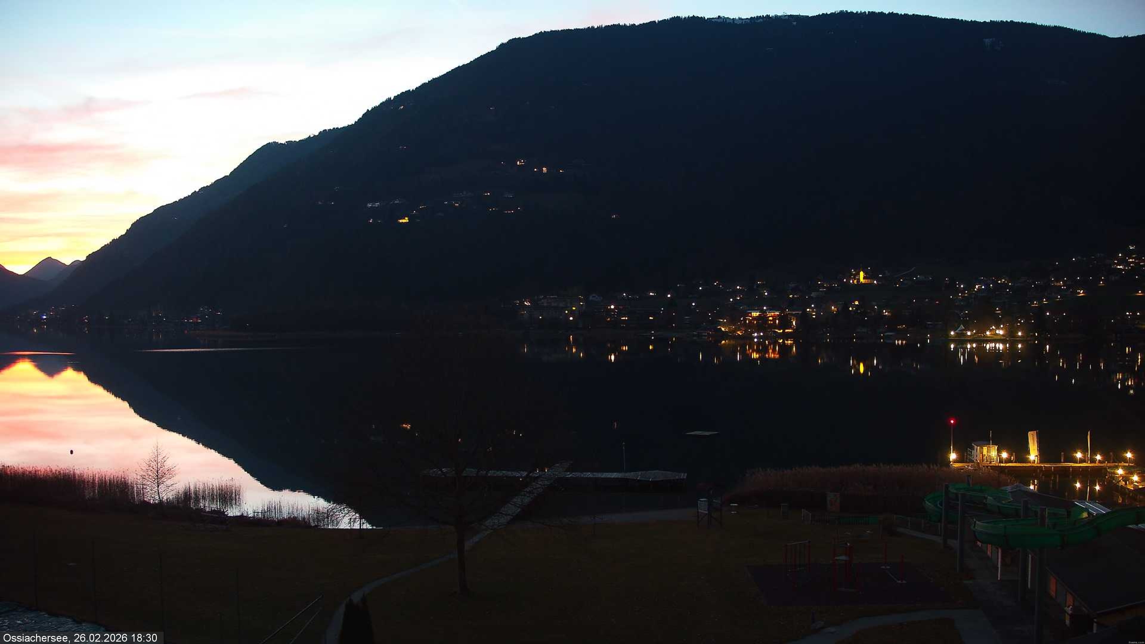 Archived image Webcam Lake Ossiacher See near Villach