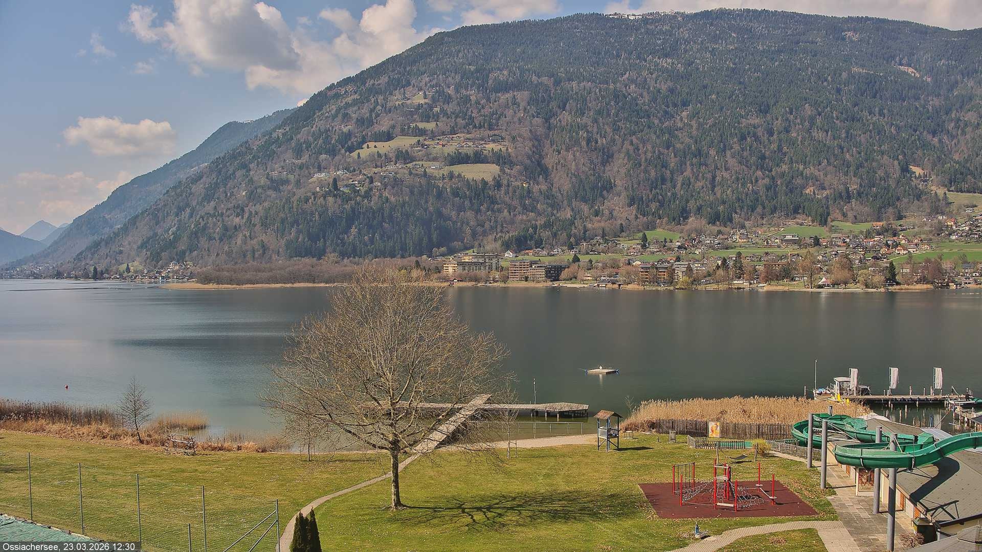 Archived image Webcam Lake Ossiacher See near Villach