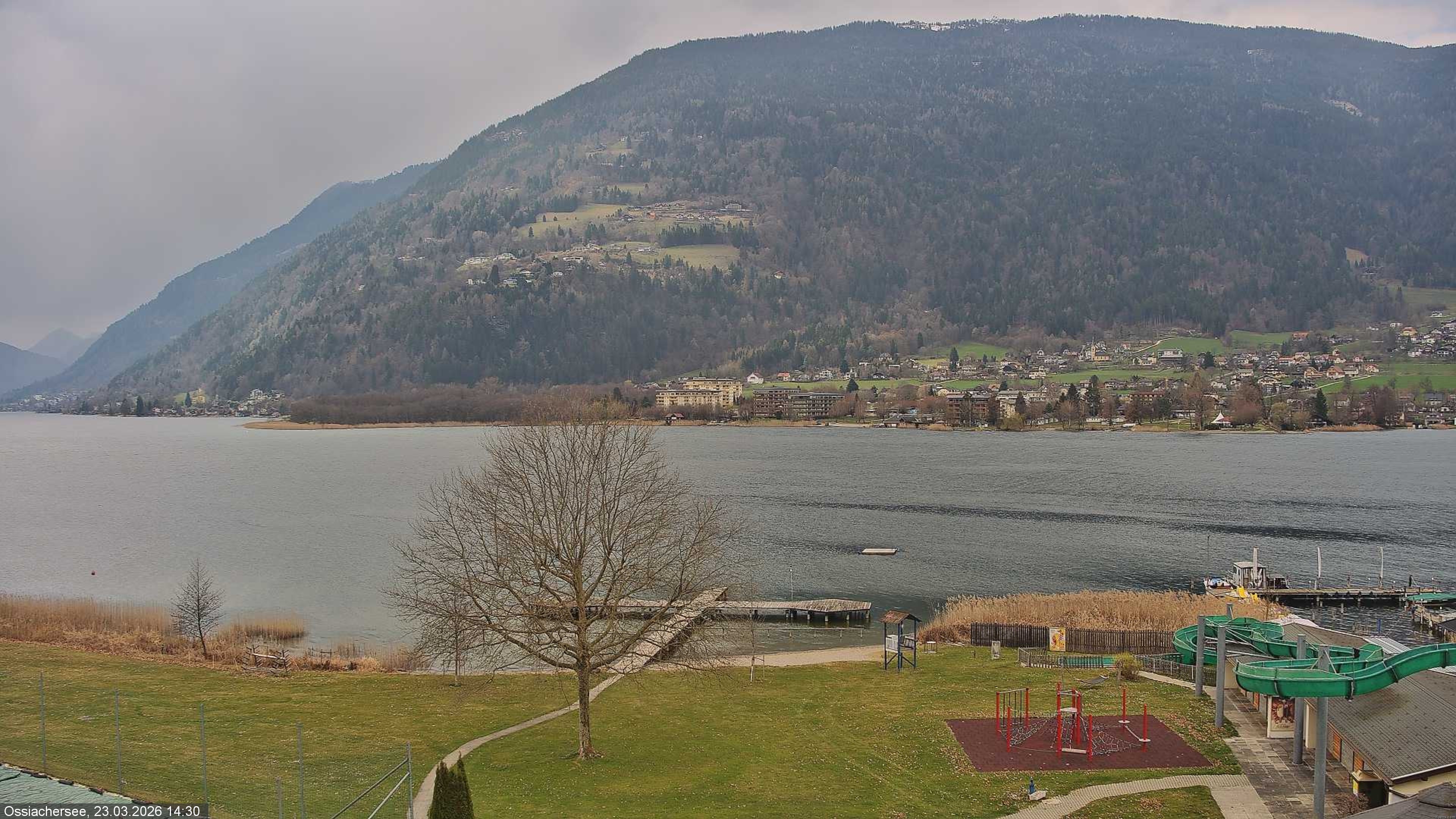 Archived image Webcam Lake Ossiacher See near Villach