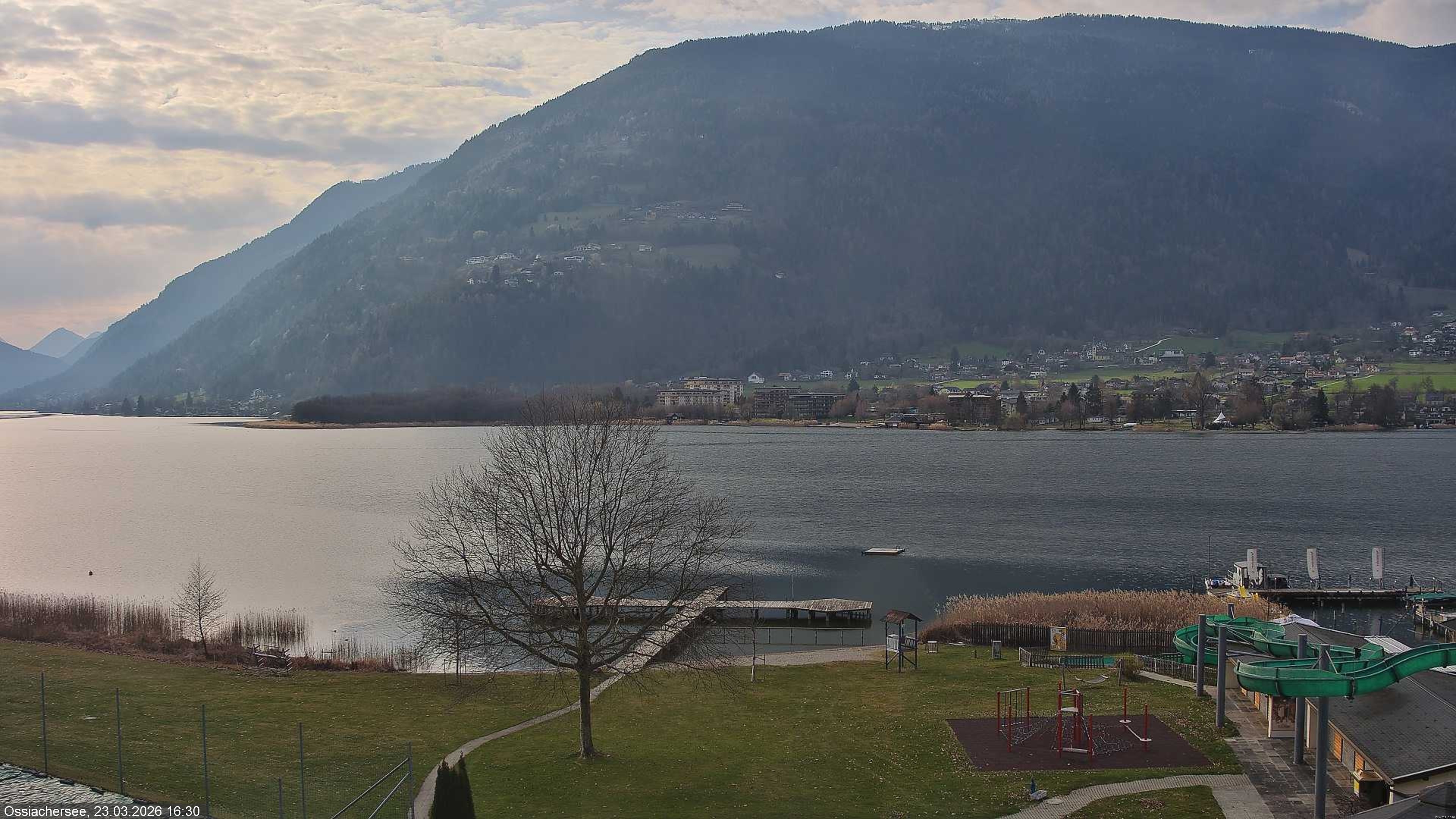 Archived image Webcam Lake Ossiacher See near Villach