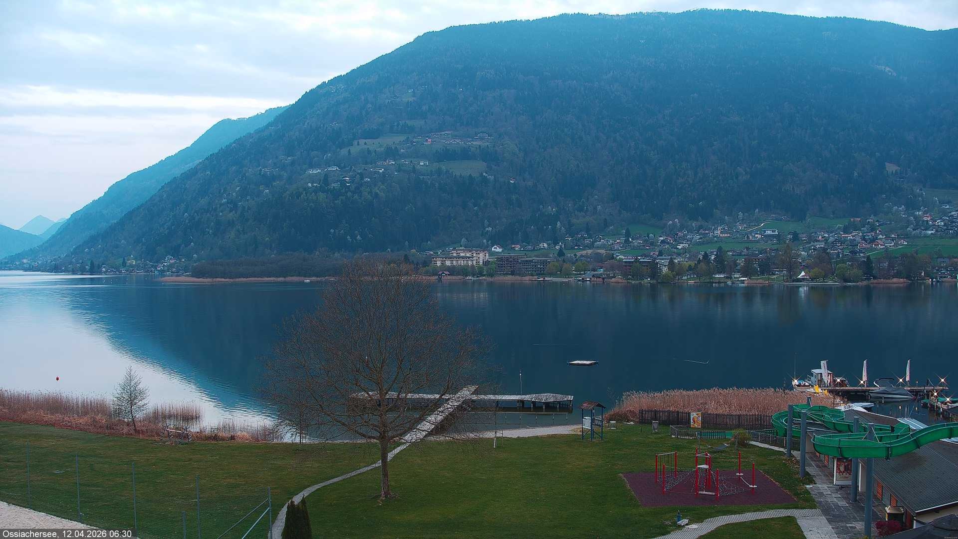 Archived image Webcam Lake Ossiacher See near Villach