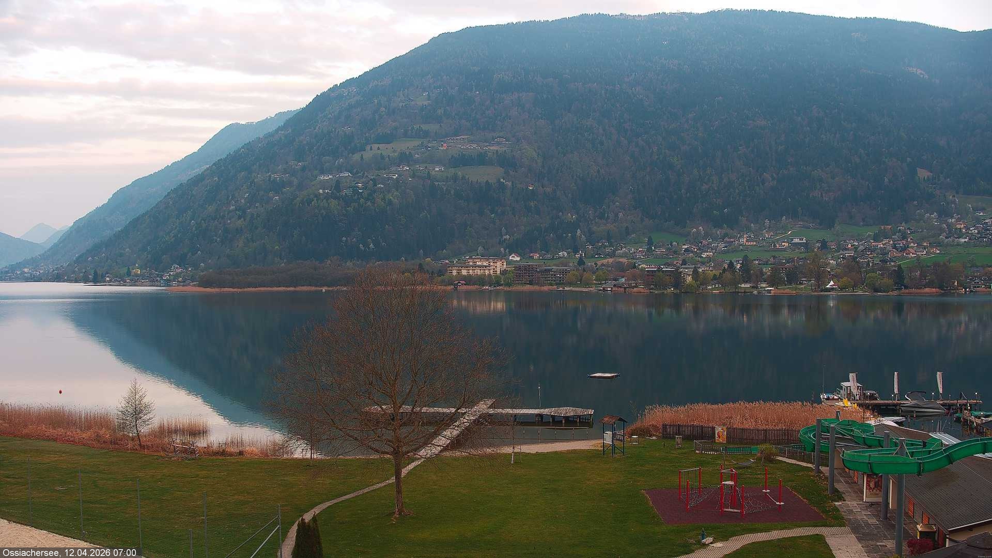 Archived image Webcam Lake Ossiacher See near Villach