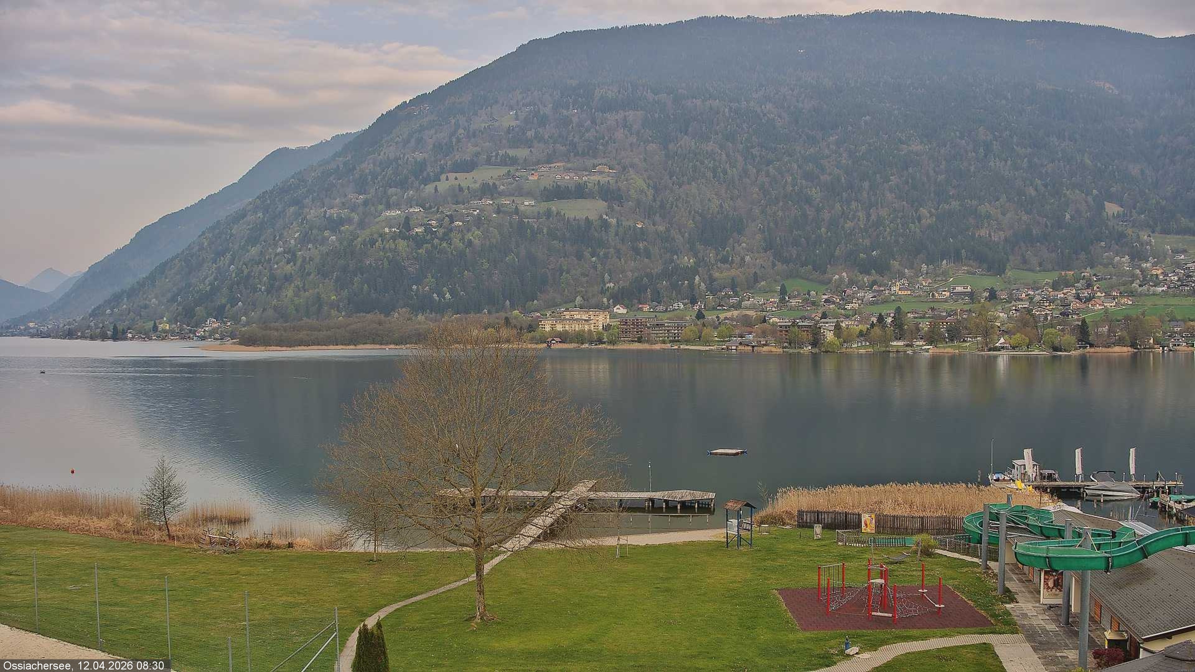 Archived image Webcam Lake Ossiacher See near Villach