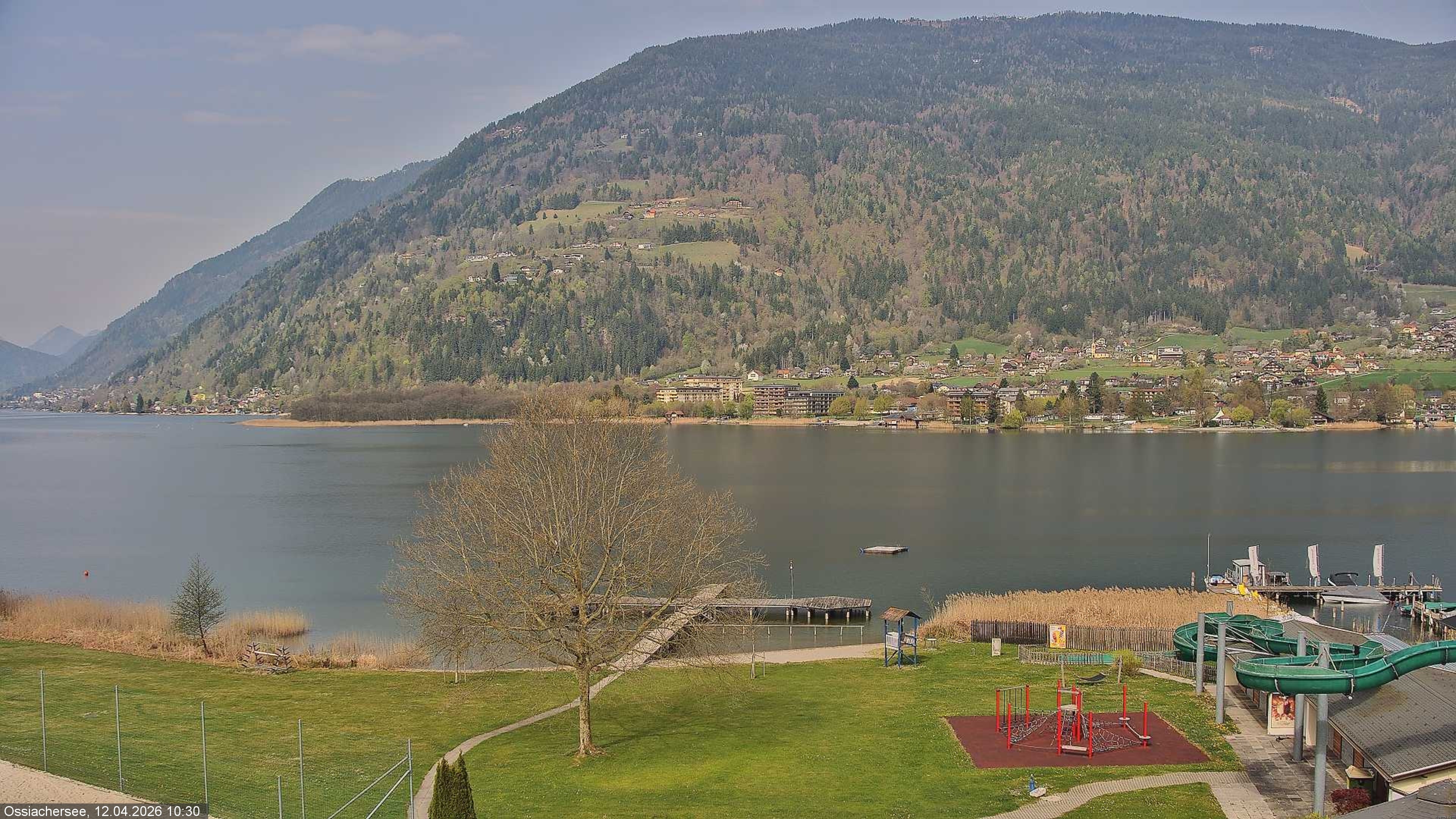 Archived image Webcam Lake Ossiacher See near Villach