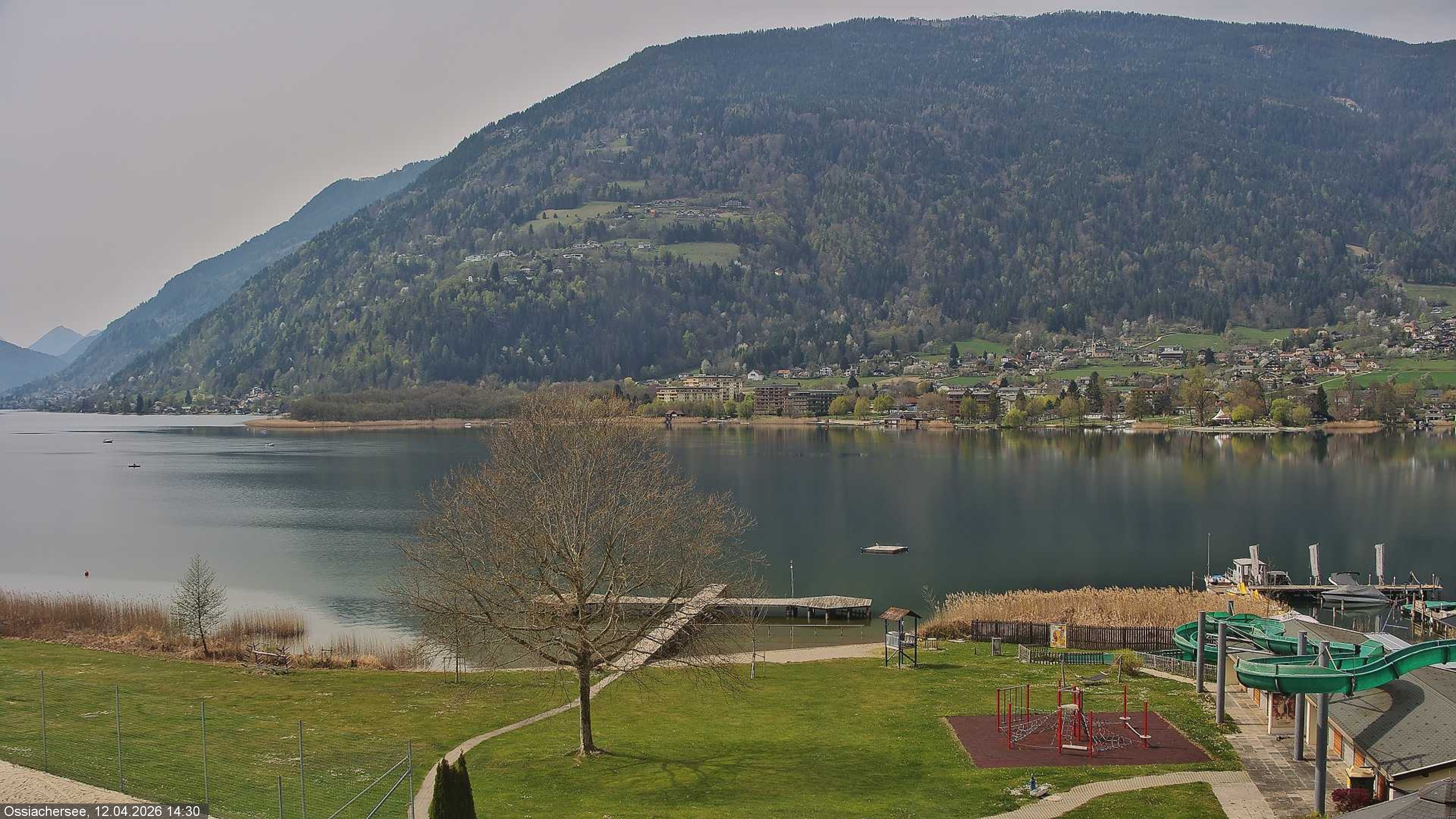 Archived image Webcam Lake Ossiacher See near Villach