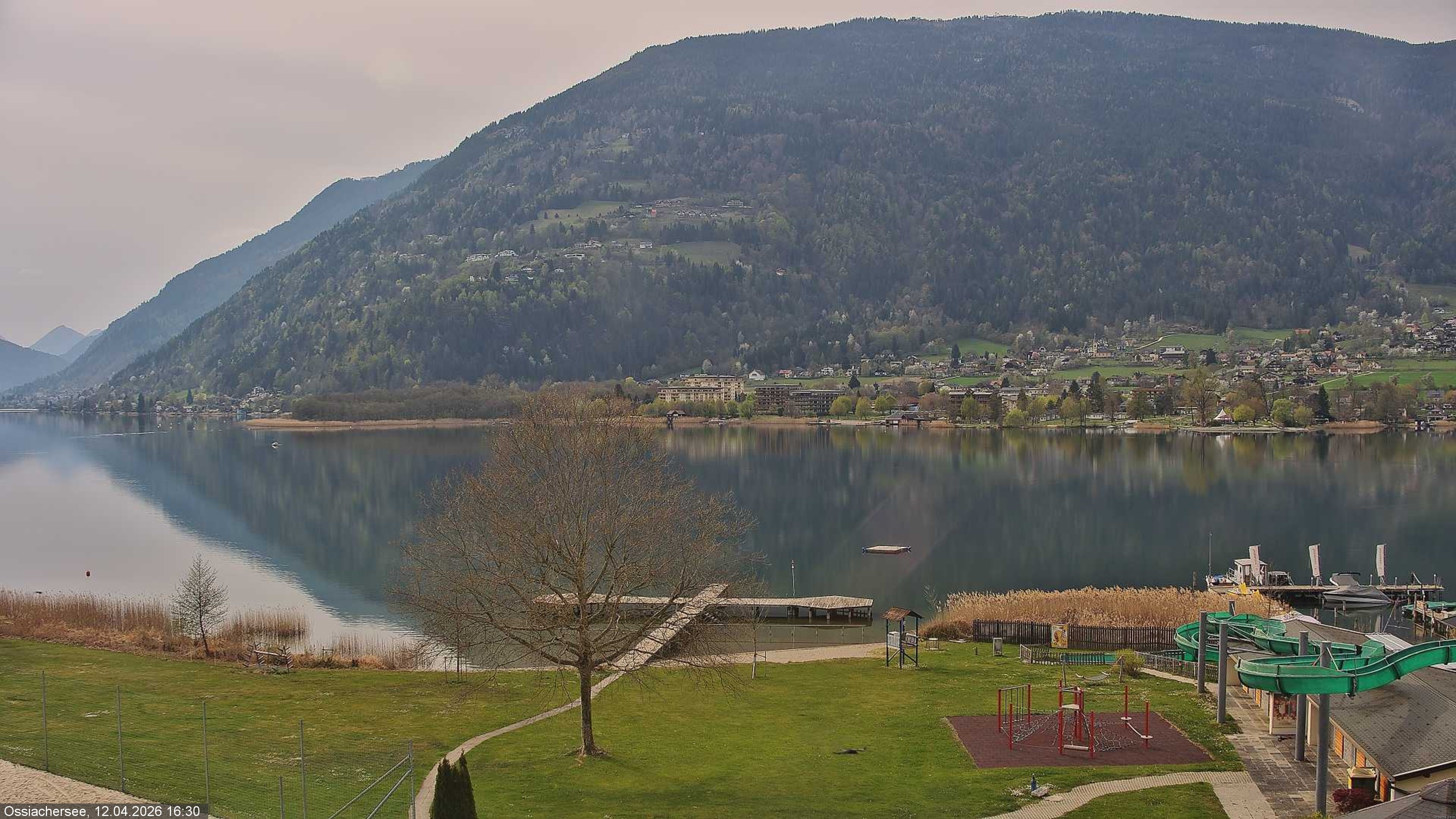 Archived image Webcam Lake Ossiacher See near Villach