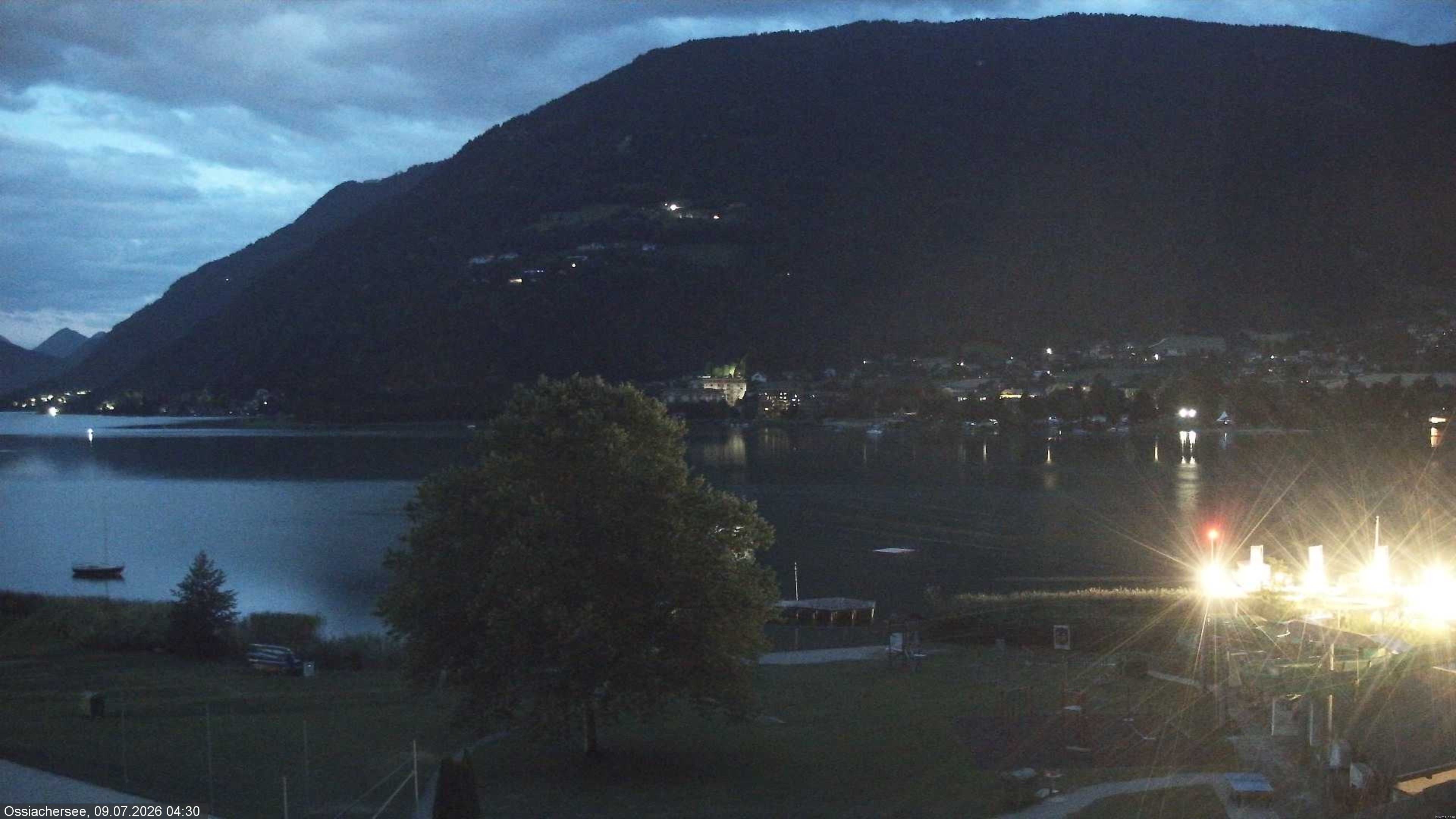 Archived image Webcam Lake Ossiacher See near Villach