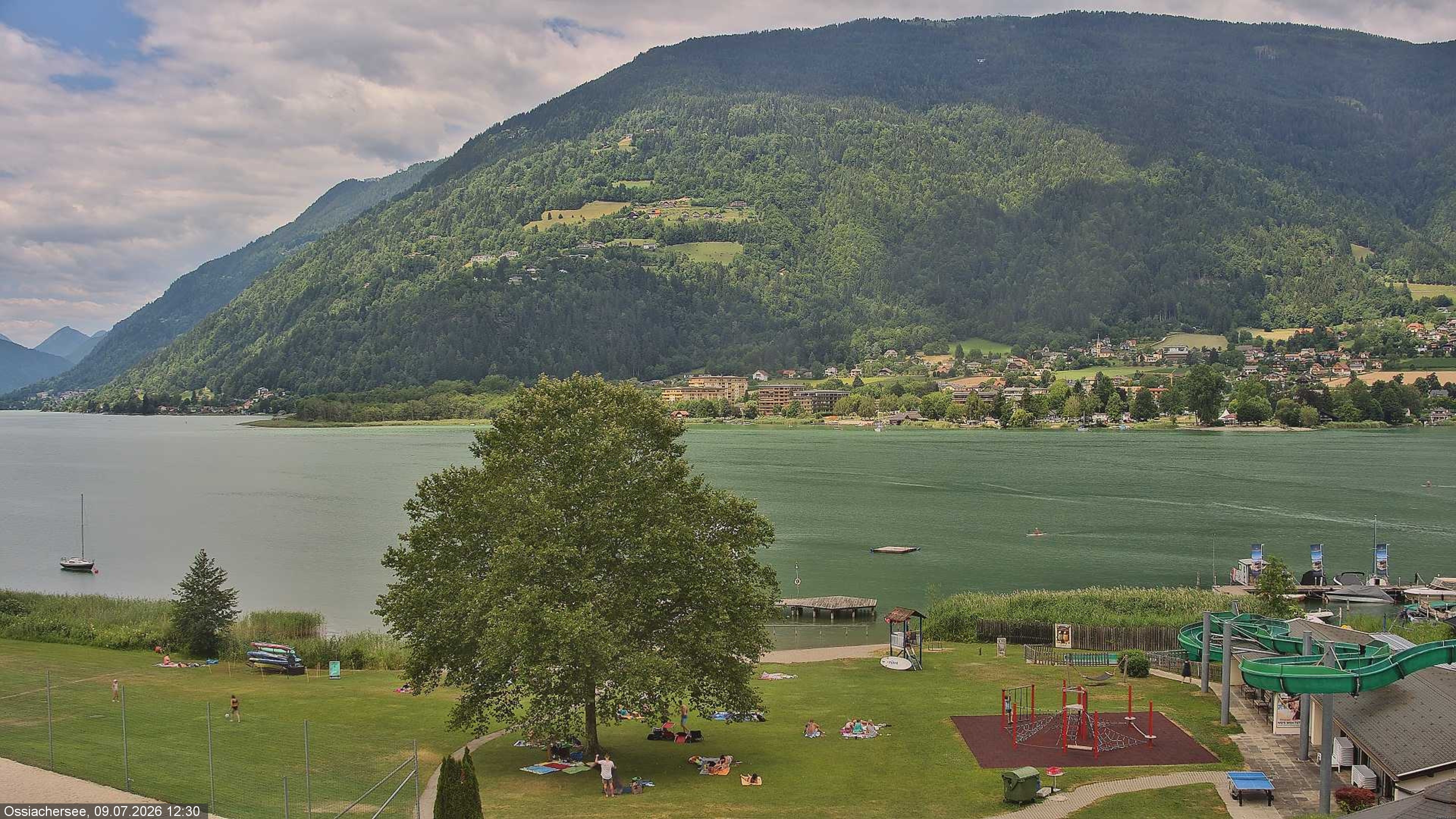 Archived image Webcam Lake Ossiacher See near Villach