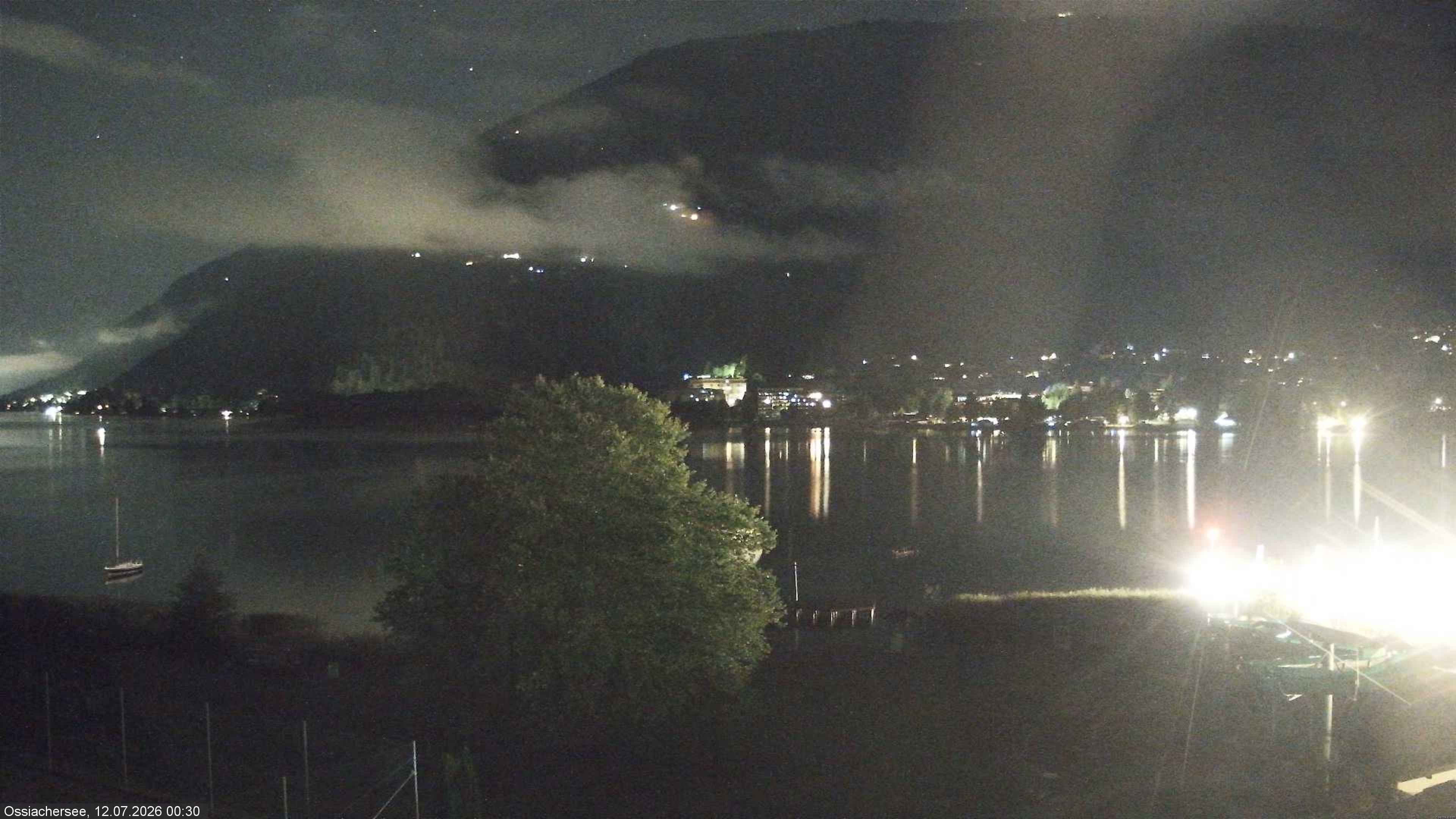 Archived image Webcam Lake Ossiacher See near Villach