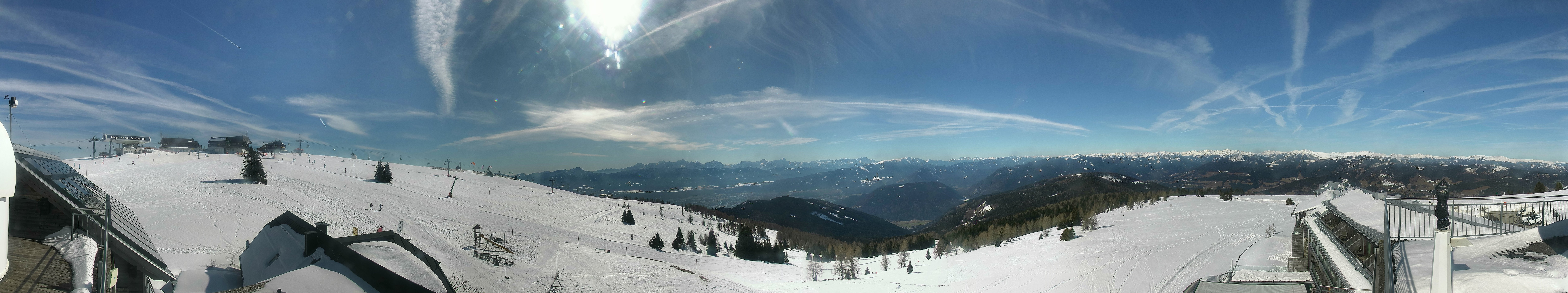 Archived image Webcam Mountain inn / hotel Pacheiner (Gerlitzen)