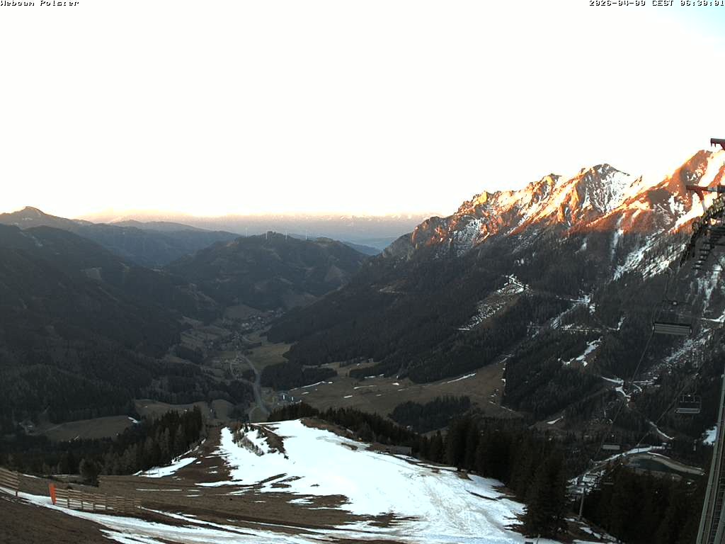 Archived image Webcam Mountain station chairlift Präbichl