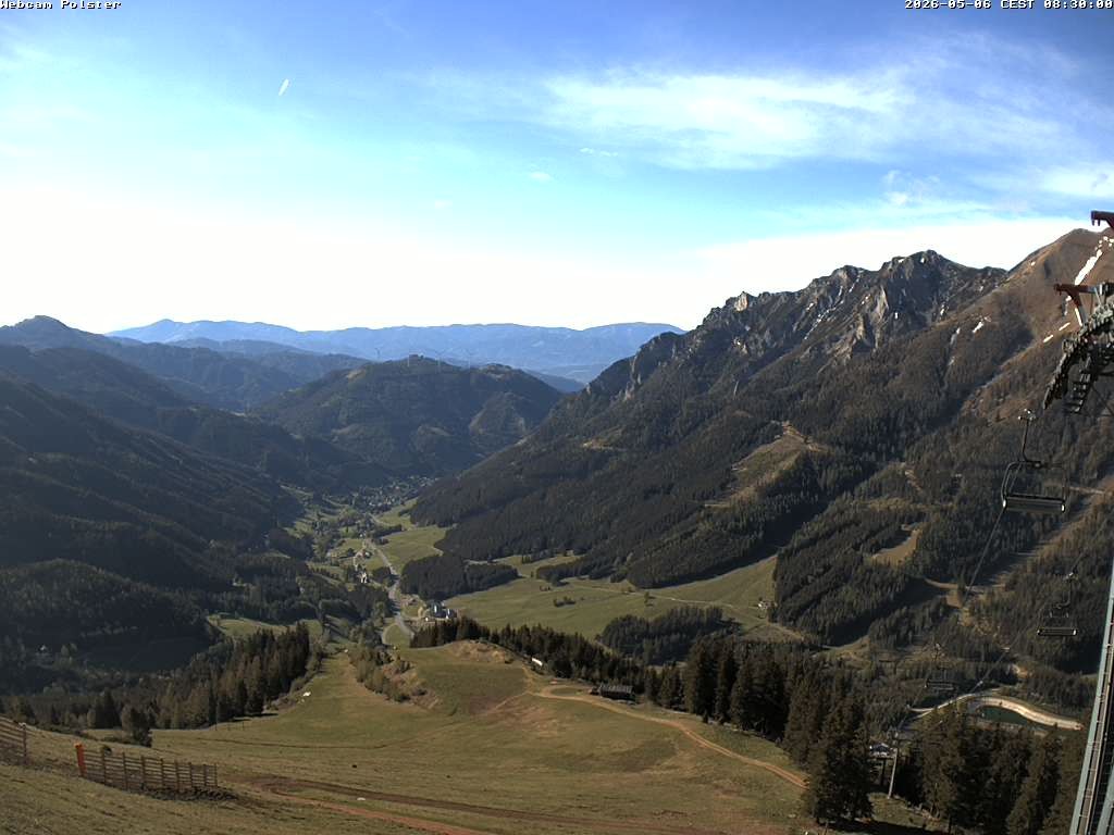 Archived image Webcam Mountain station chairlift Präbichl