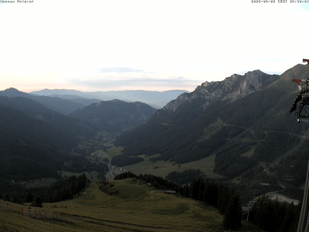 Archived image Webcam Mountain station chairlift Präbichl