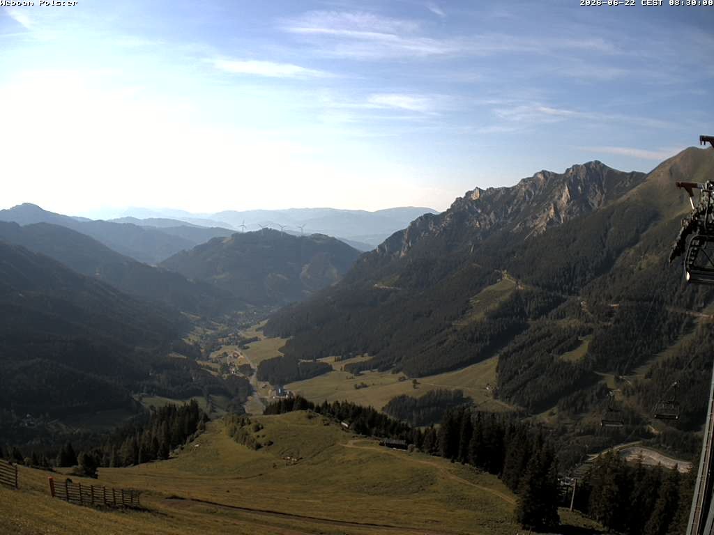 Archived image Webcam Mountain station chairlift Präbichl