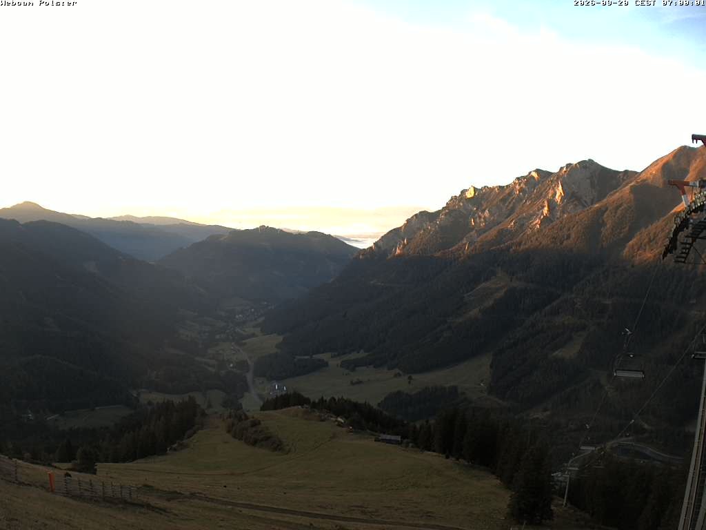 Archived image Webcam Mountain station chairlift Präbichl