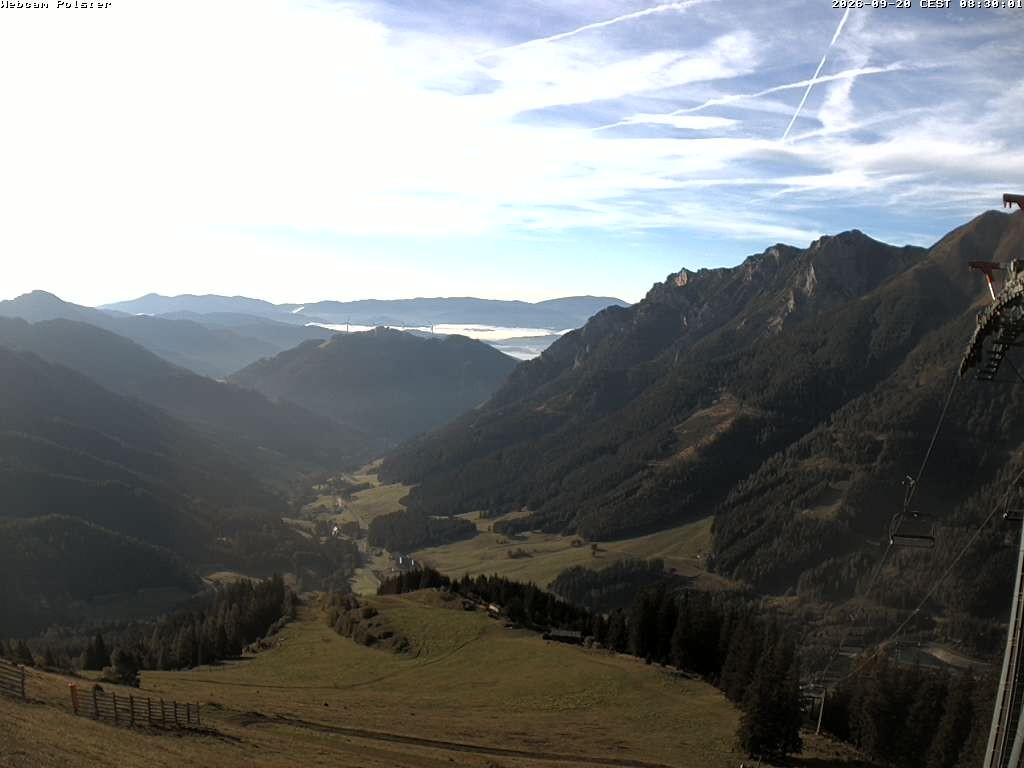 Archived image Webcam Mountain station chairlift Präbichl