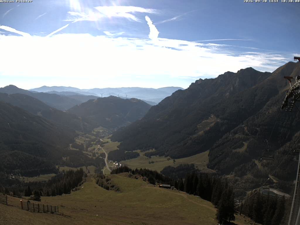 Archived image Webcam Mountain station chairlift Präbichl