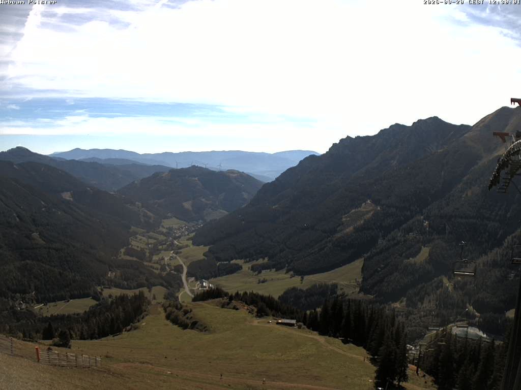Archived image Webcam Mountain station chairlift Präbichl