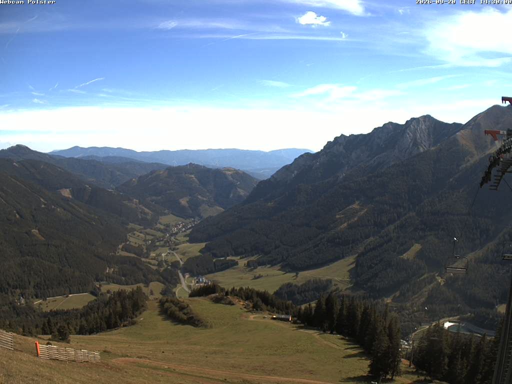 Archived image Webcam Mountain station chairlift Präbichl