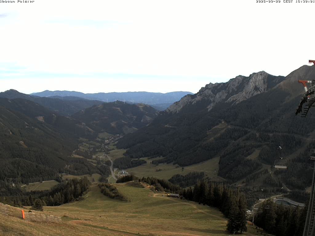 Archived image Webcam Mountain station chairlift Präbichl
