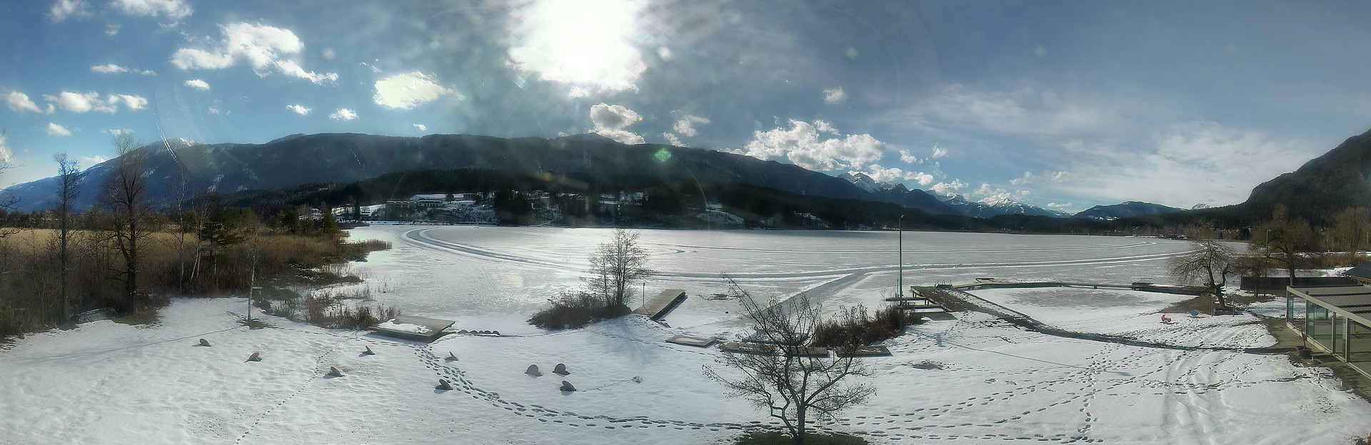 Archiv Foto Webcam Pressegger See bei Hermagor