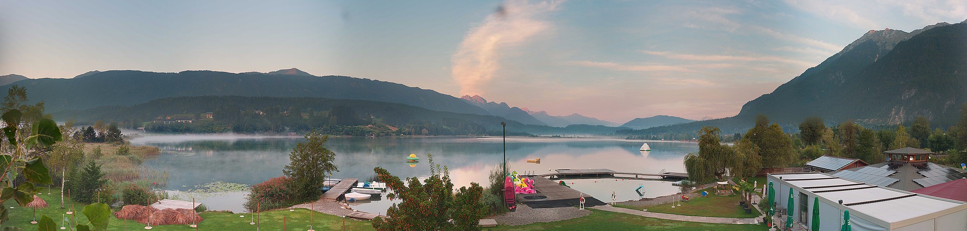Archived image Webcam Lake Presseggersee