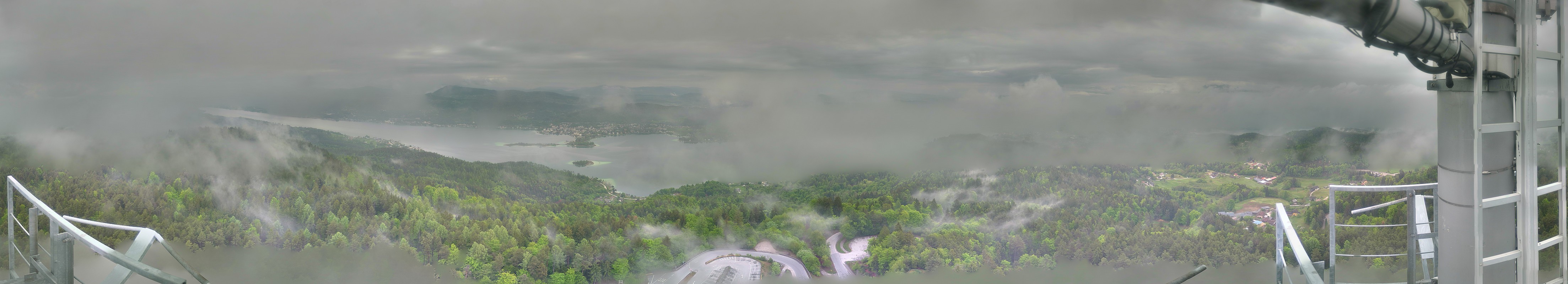 Archiv Foto Webcam Aussichtsturm Pyramidenkogel - Blick auf den Wörthersee