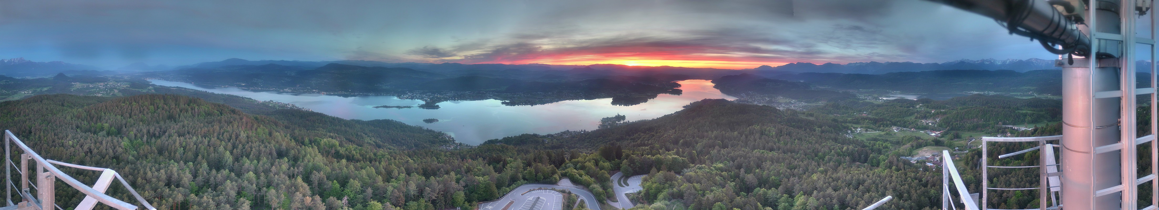 Archived image Webcam Observation tower Pyramidenkogel (South Carinthia)
