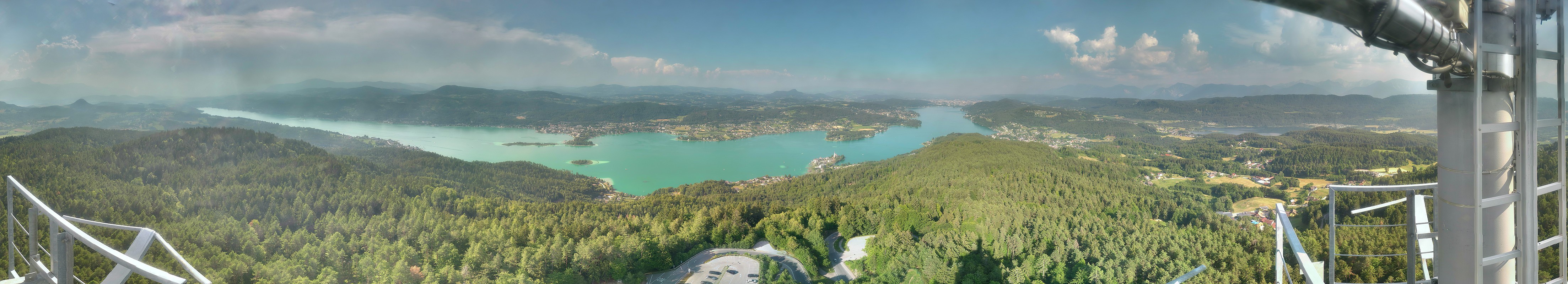 Archived image Webcam Observation tower Pyramidenkogel (South Carinthia)
