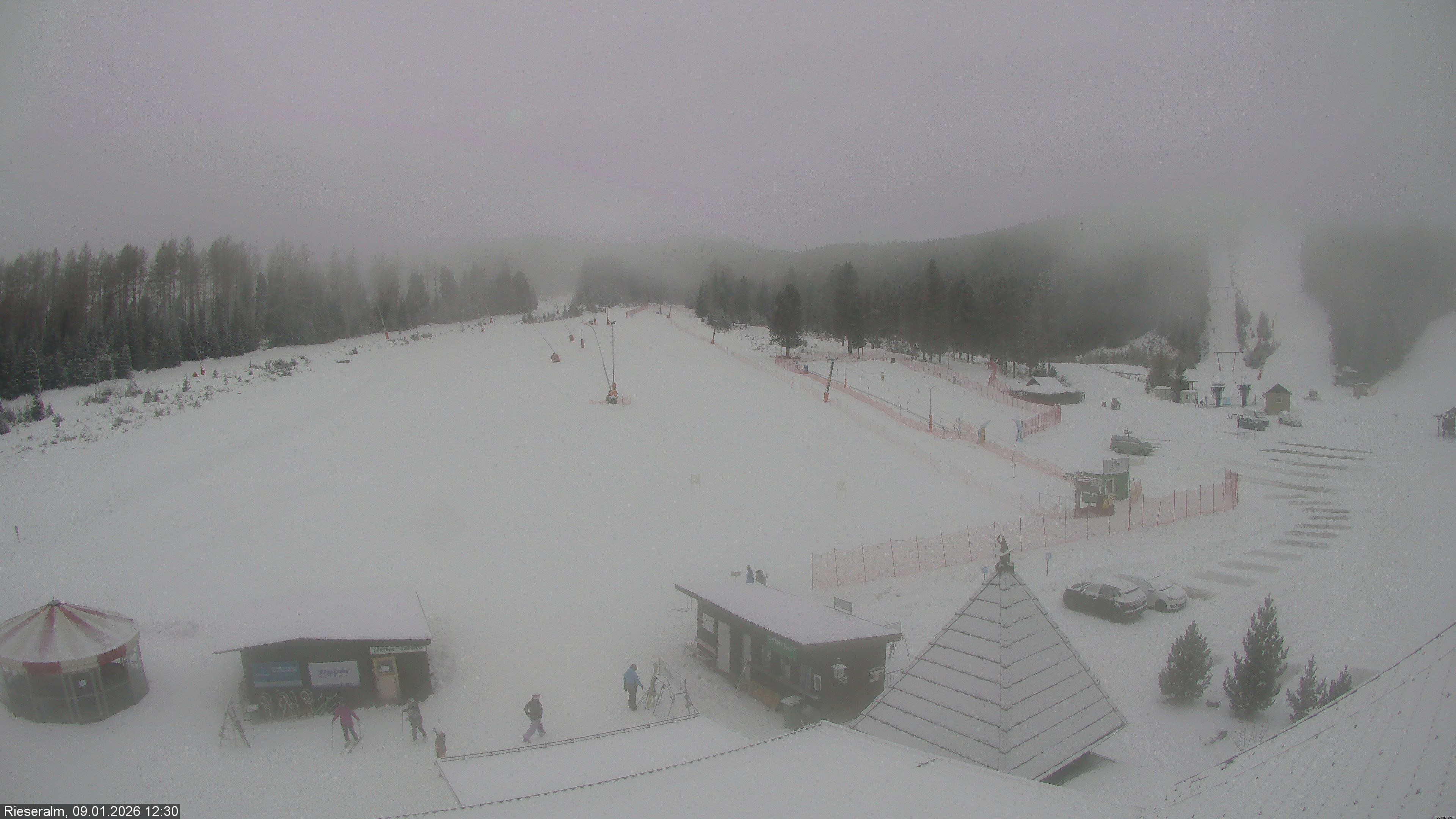 Archived image Webcam Ski resort Rieseralm (Zirbenland)