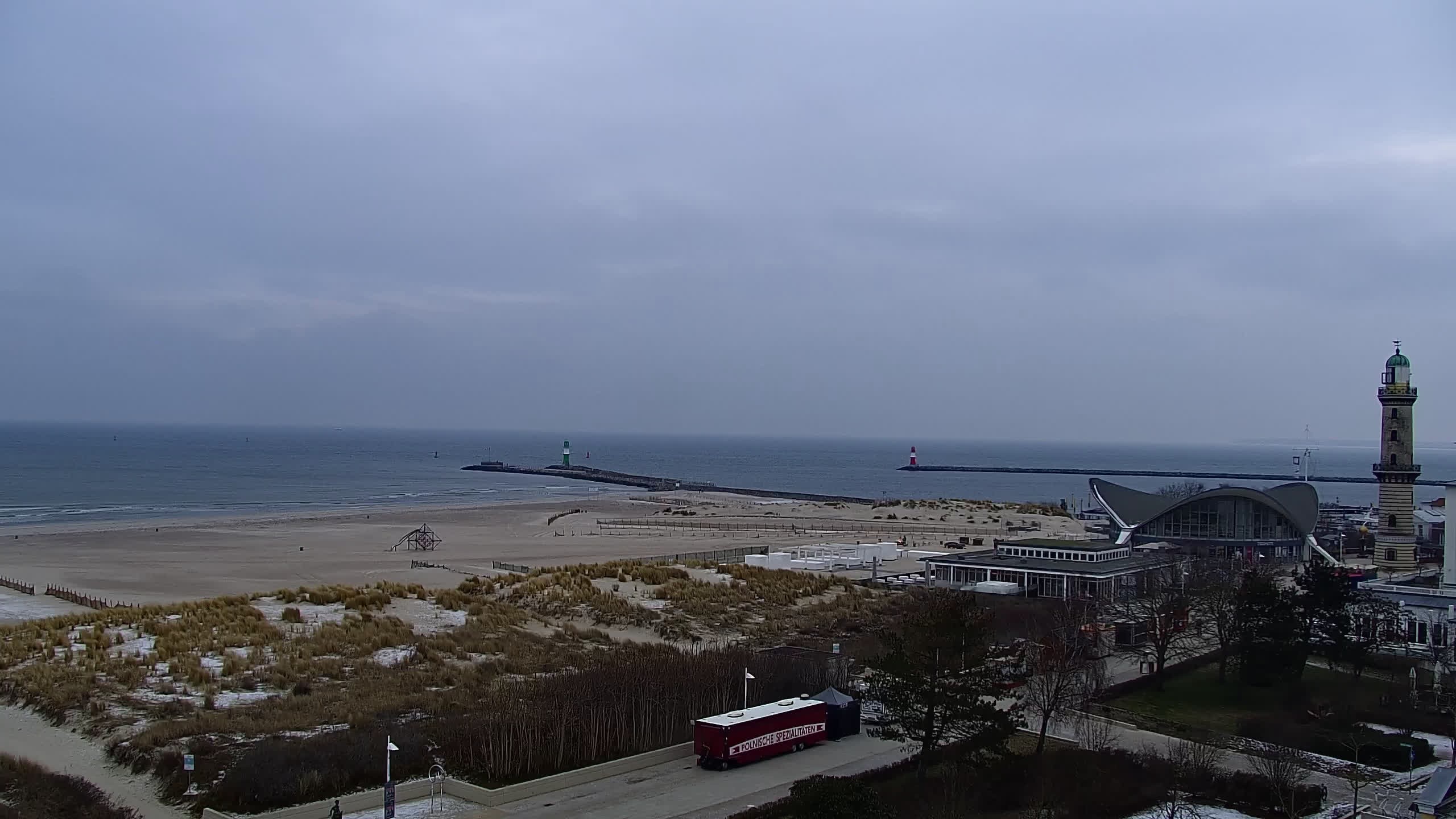 Archiv Foto Webcam Strand Warnemünde an der Ostsee