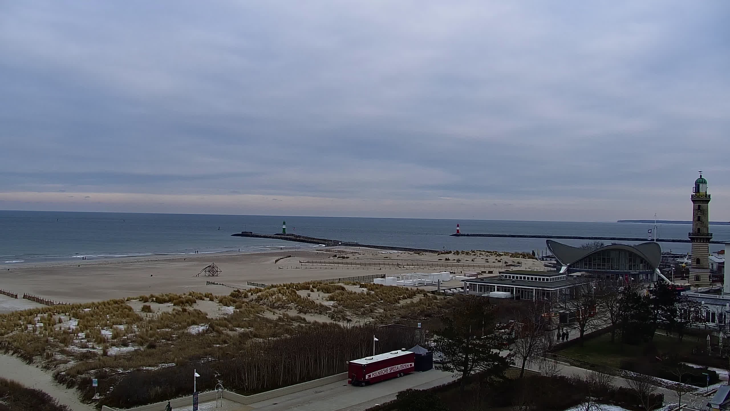 Archiv Foto Webcam Strand Warnemünde an der Ostsee