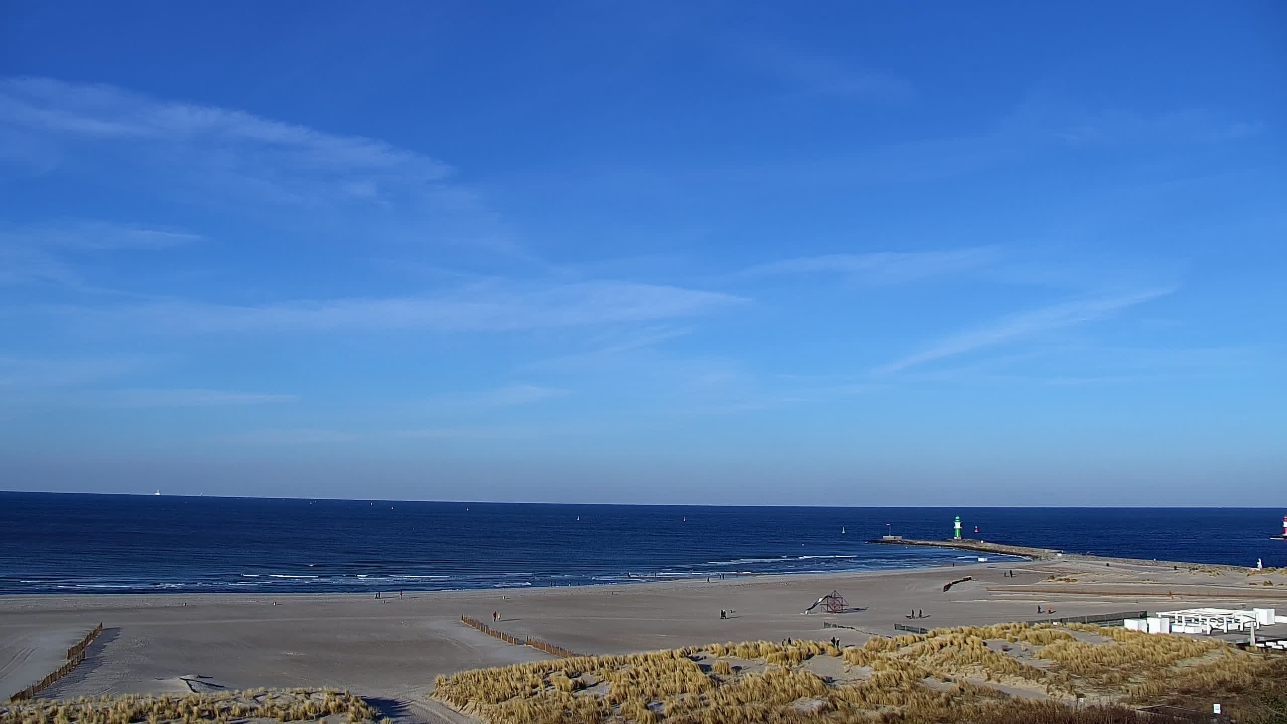 Archiv Foto Webcam Strand Warnemünde an der Ostsee