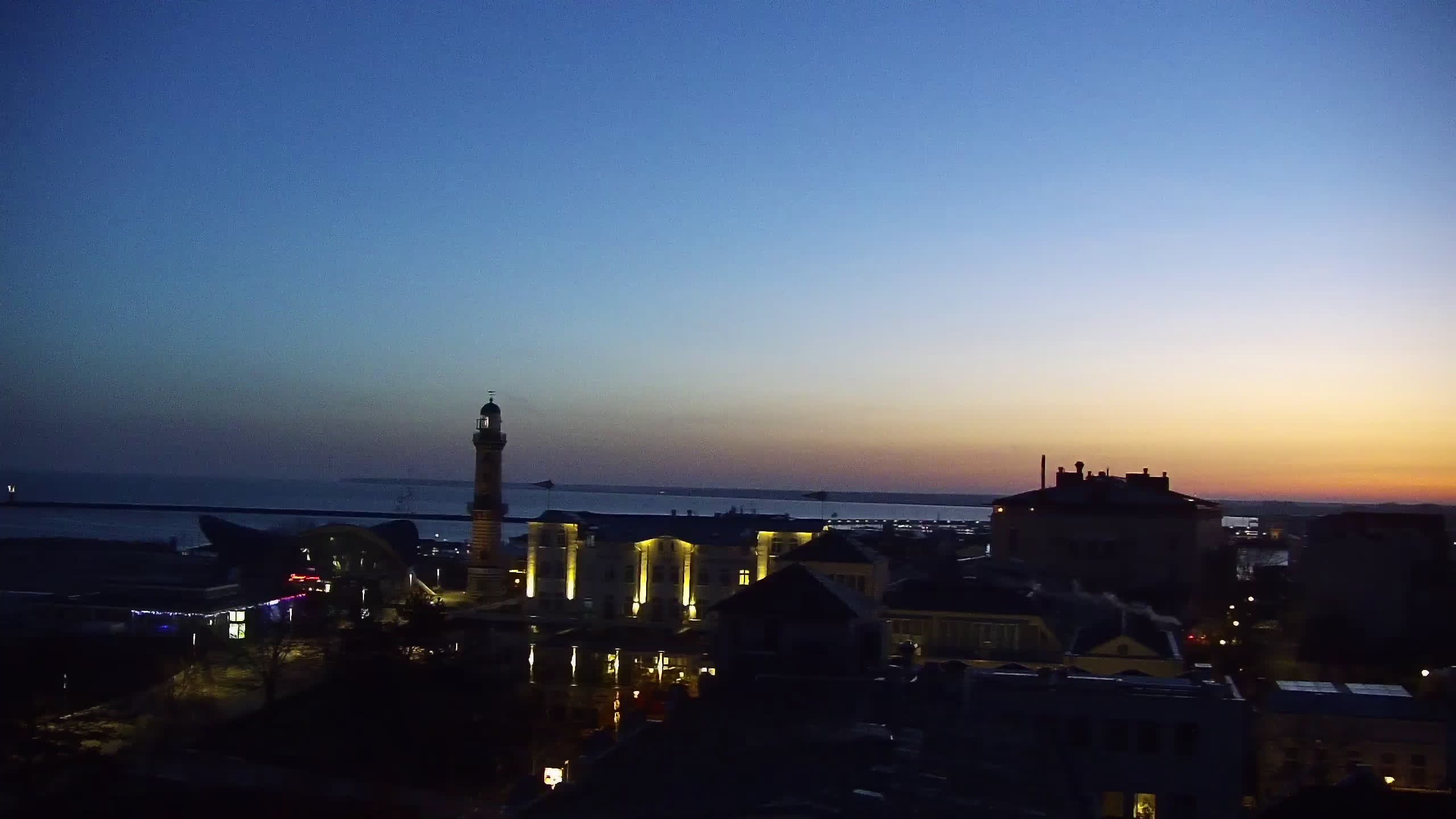 Archived image Webcam Warnemünde: Beach Hotel Hübner