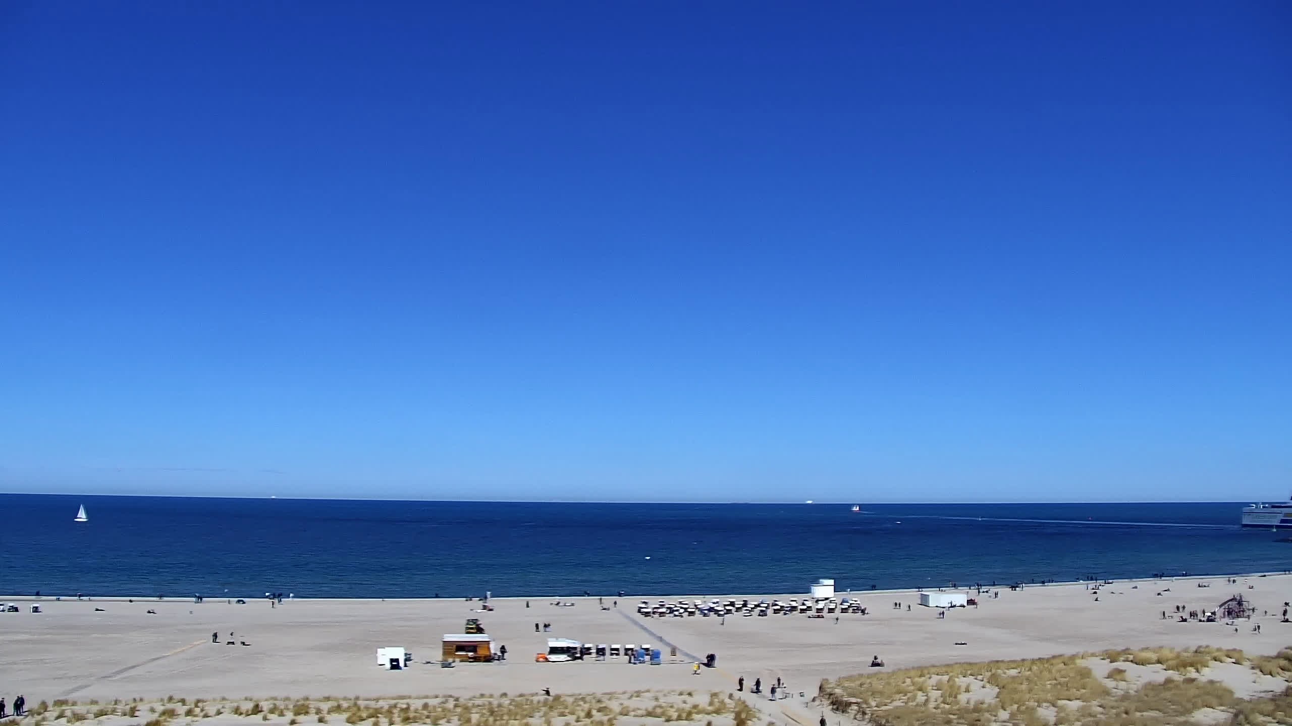 Archiv Foto Webcam Strand Warnemünde an der Ostsee