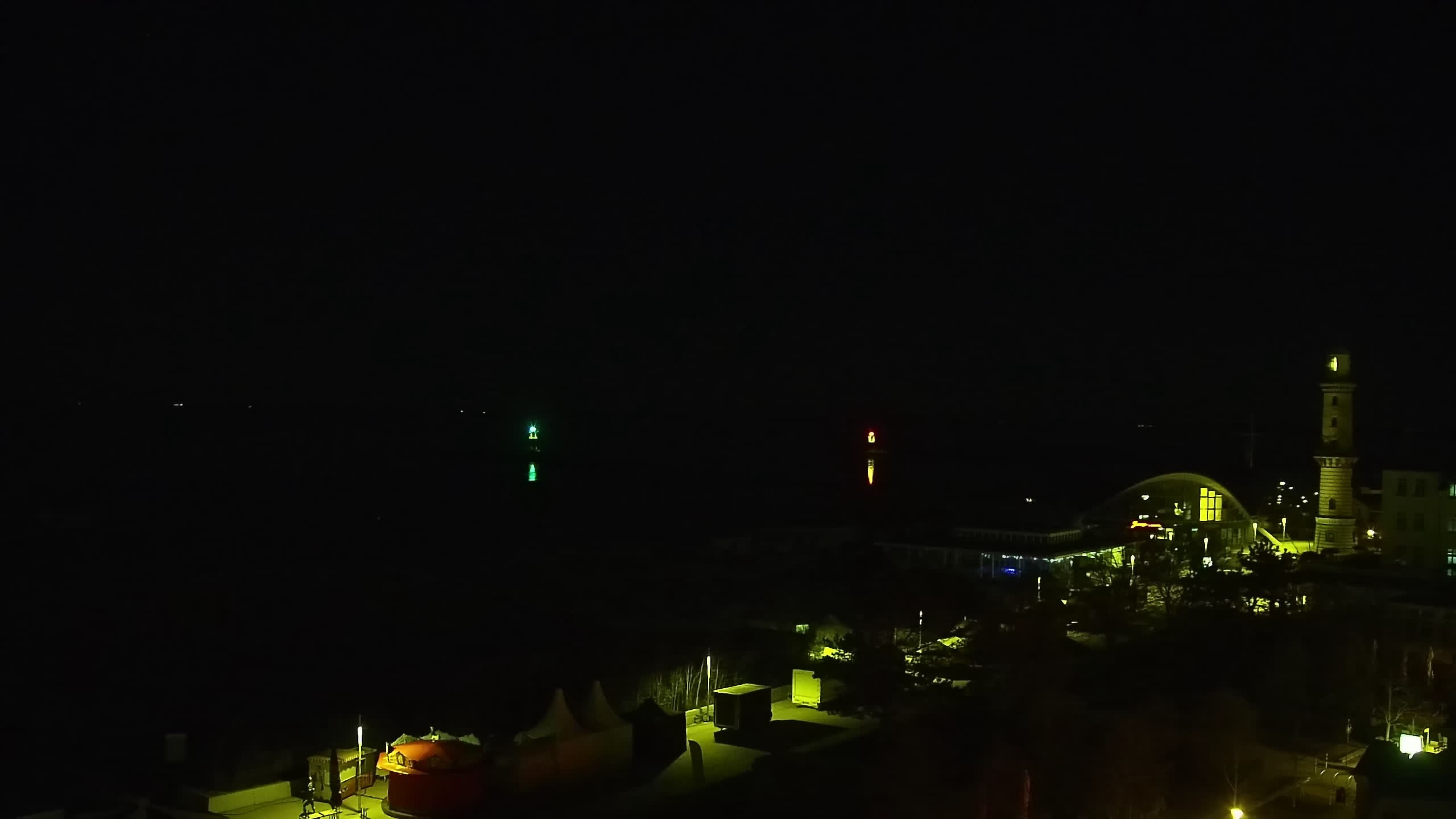 Archived image Webcam Warnemünde: Beach Hotel Hübner