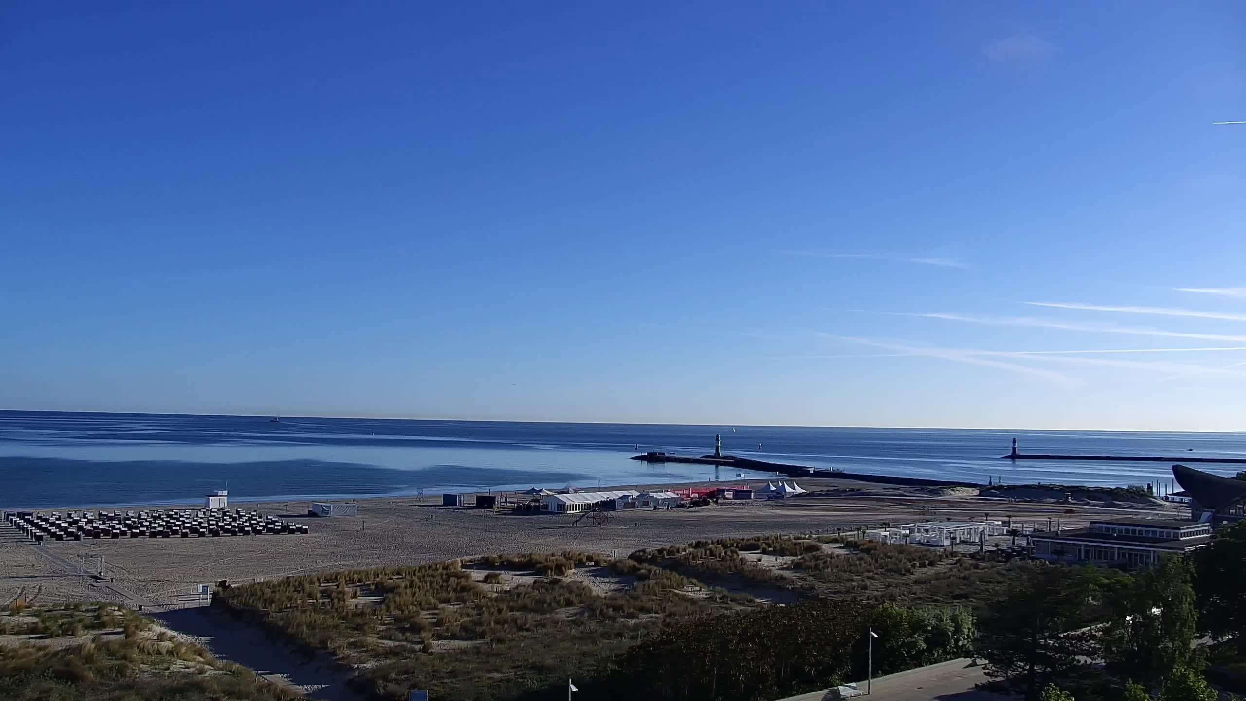 Archiv Foto Webcam Strand Warnemünde an der Ostsee