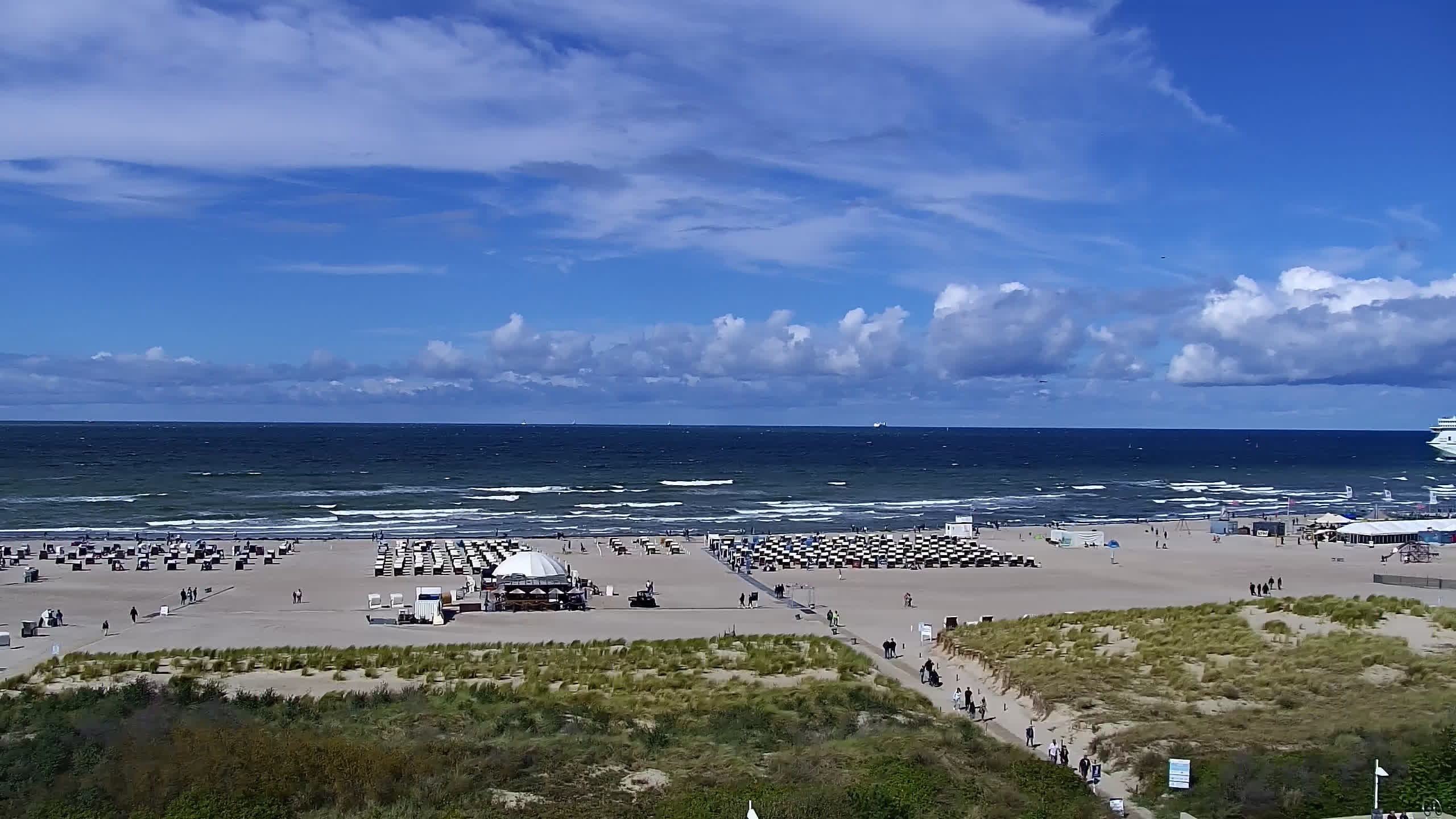 Archiv Foto Webcam Strand Warnemünde an der Ostsee