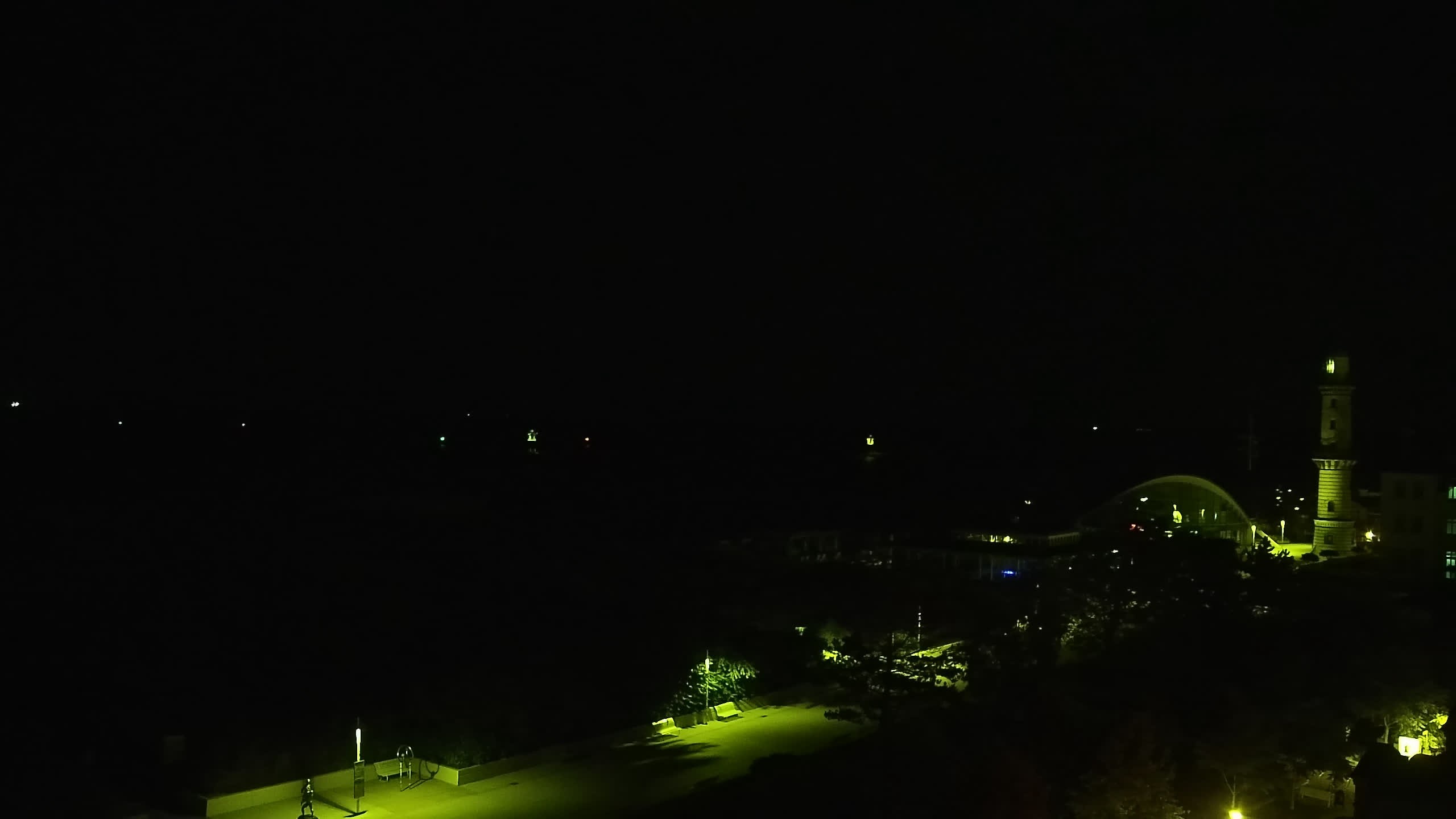 Archived image Webcam Warnemünde: Beach Hotel Hübner
