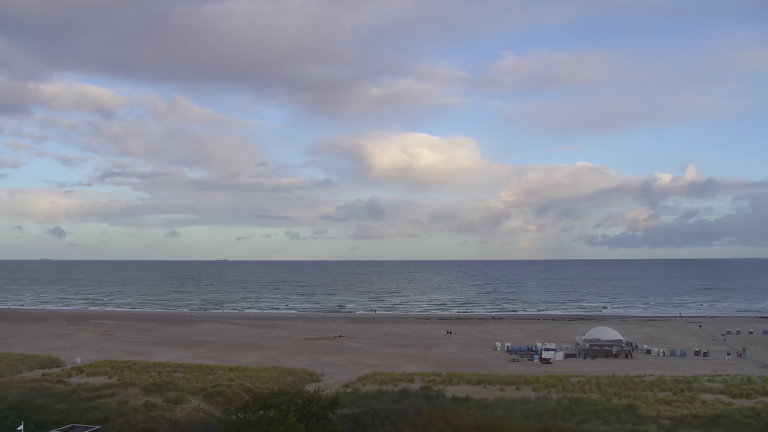 Archived image Webcam Warnemünde: Beach Hotel Hübner