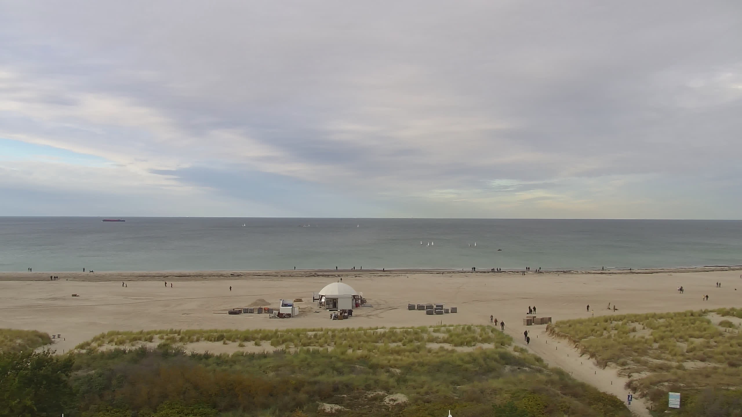 Archiv Foto Webcam Strand Warnemünde an der Ostsee