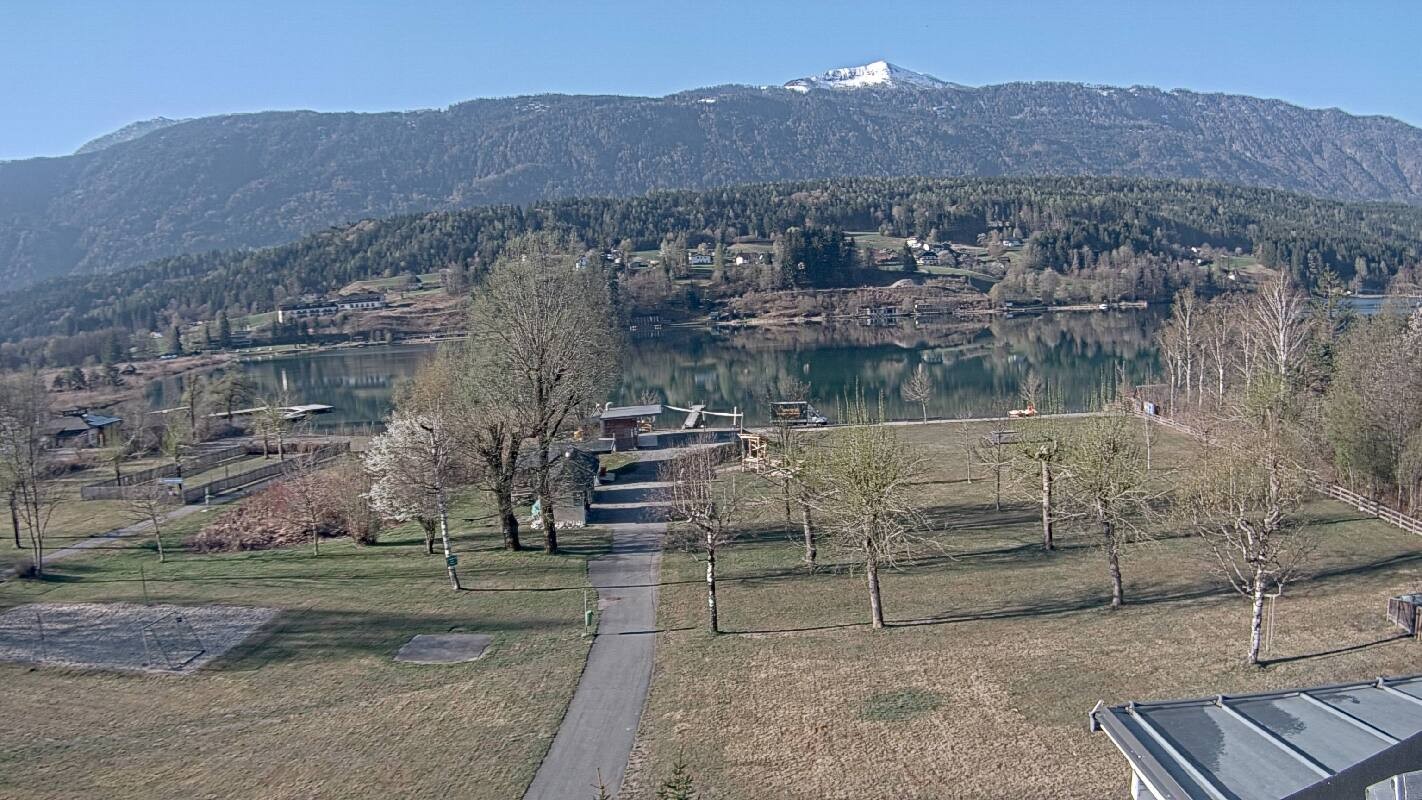 Archiv Foto Webcam Schluga: Campingplatz und Strandbad