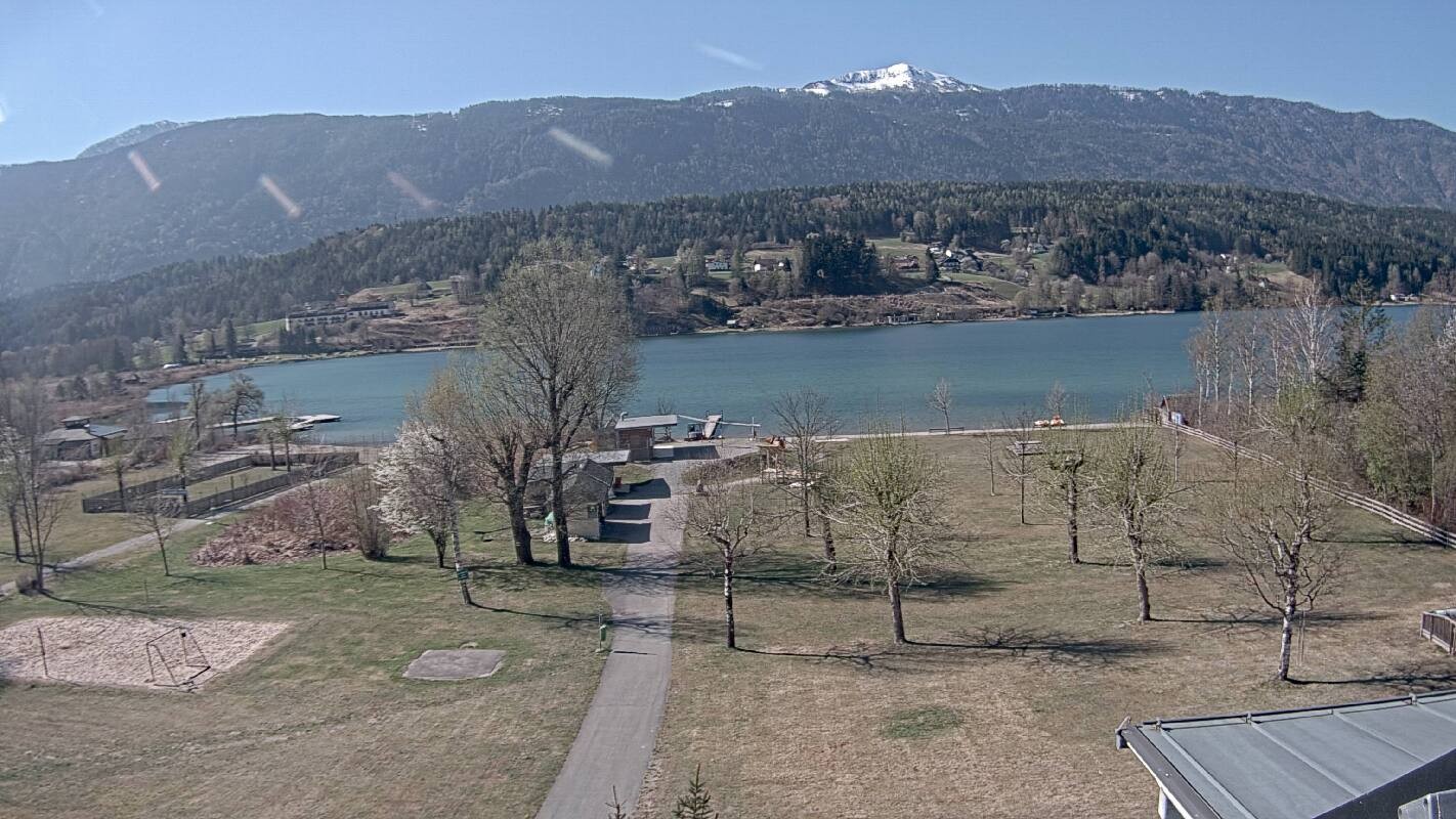 Archiv Foto Webcam Schluga: Campingplatz und Strandbad