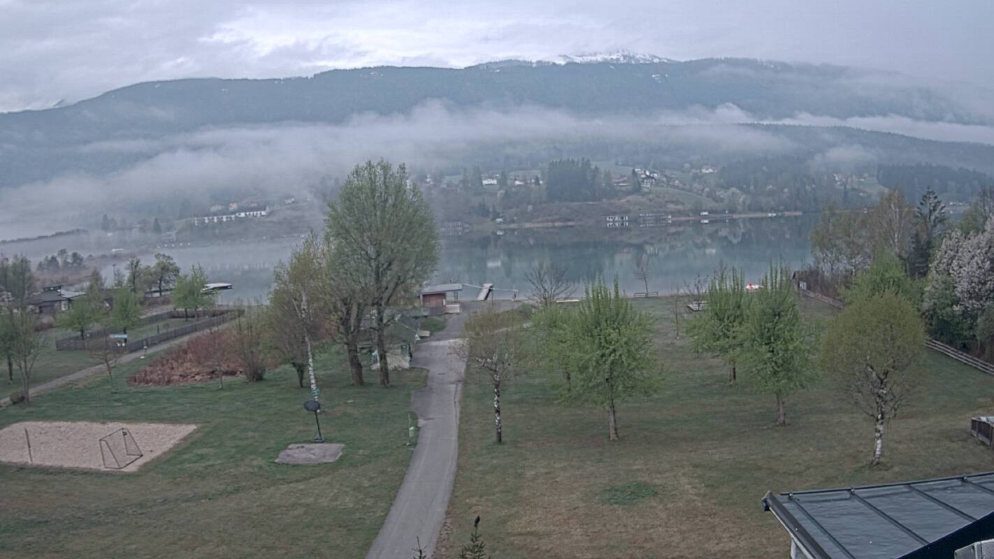 Archived image Webcam Schluga bathing beach and camping site