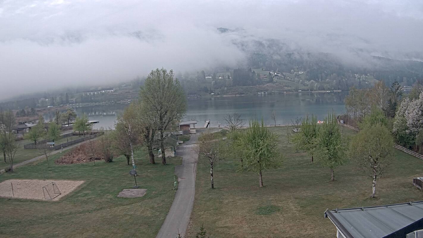 Archived image Webcam Schluga bathing beach and camping site