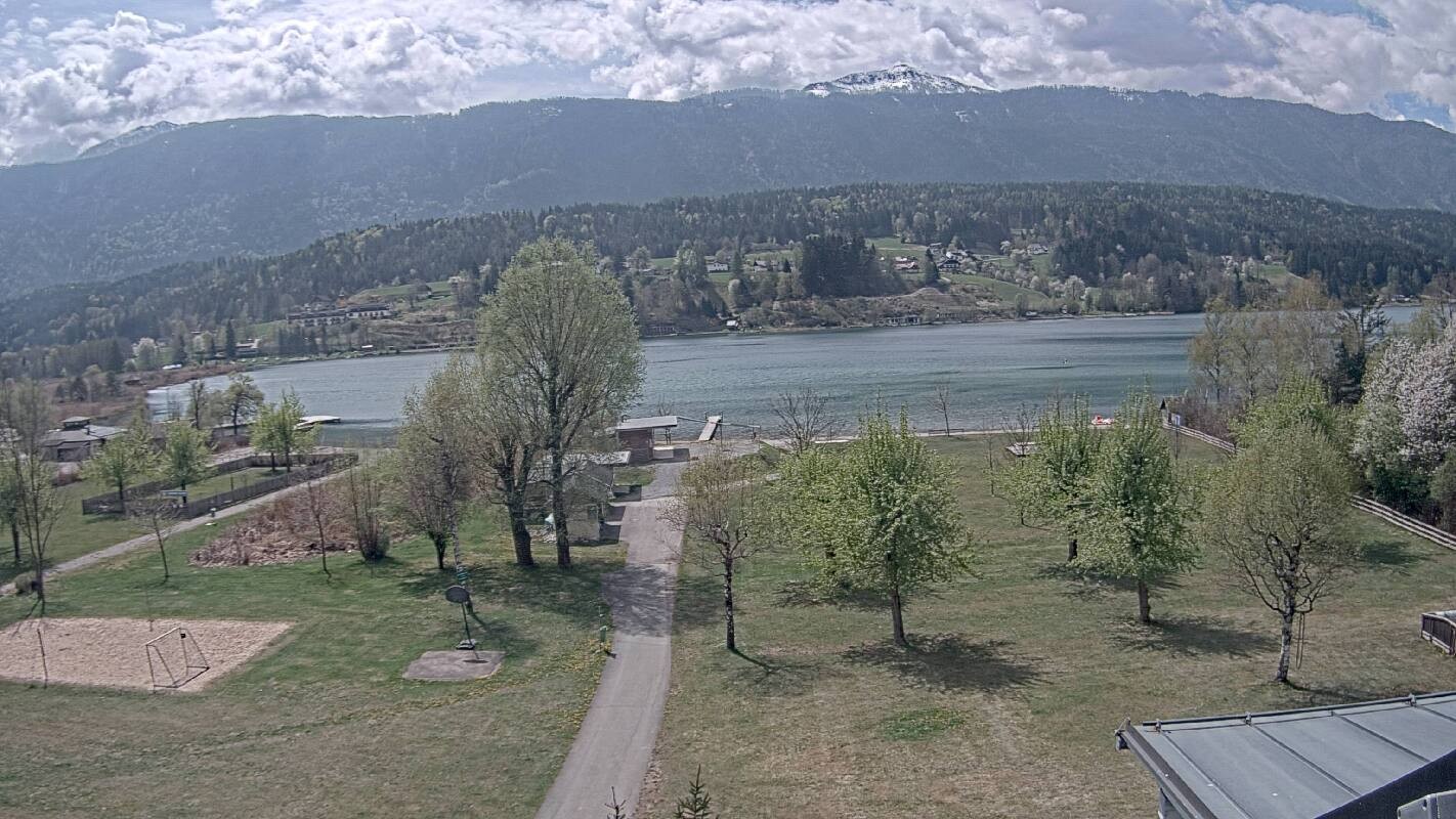 Archived image Webcam Schluga bathing beach and camping site