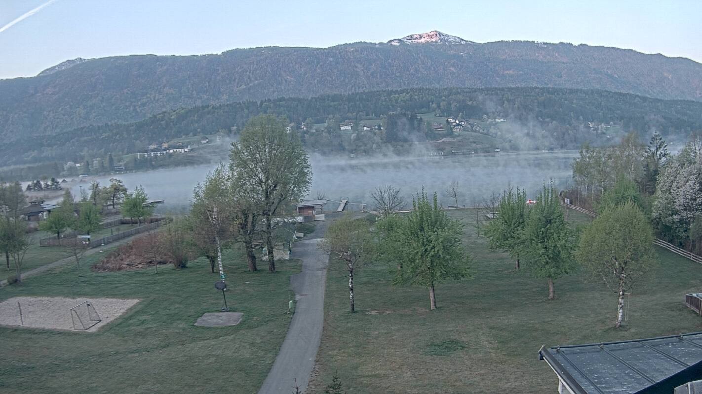 Archived image Webcam Schluga bathing beach and camping site