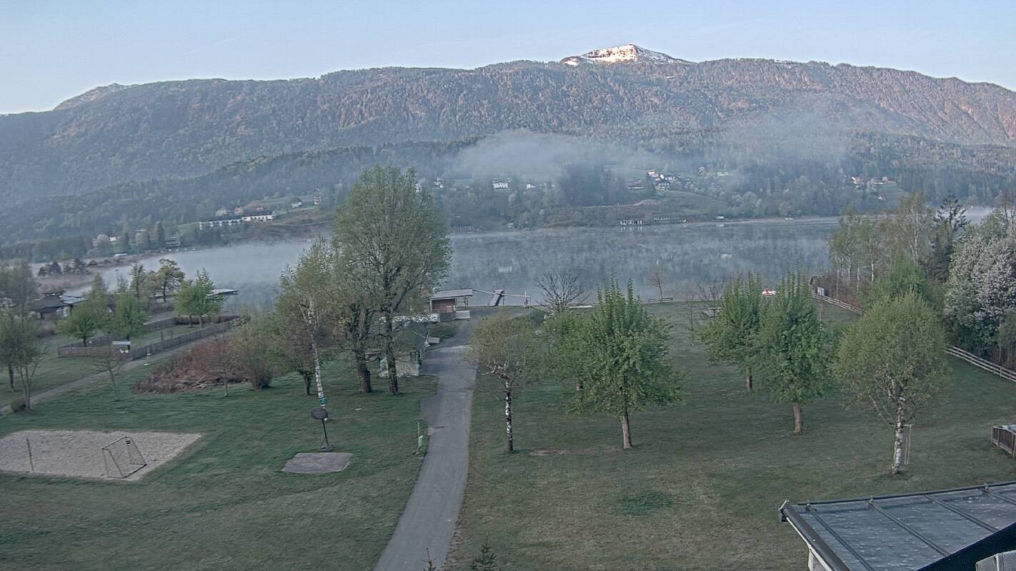 Archived image Webcam Schluga bathing beach and camping site