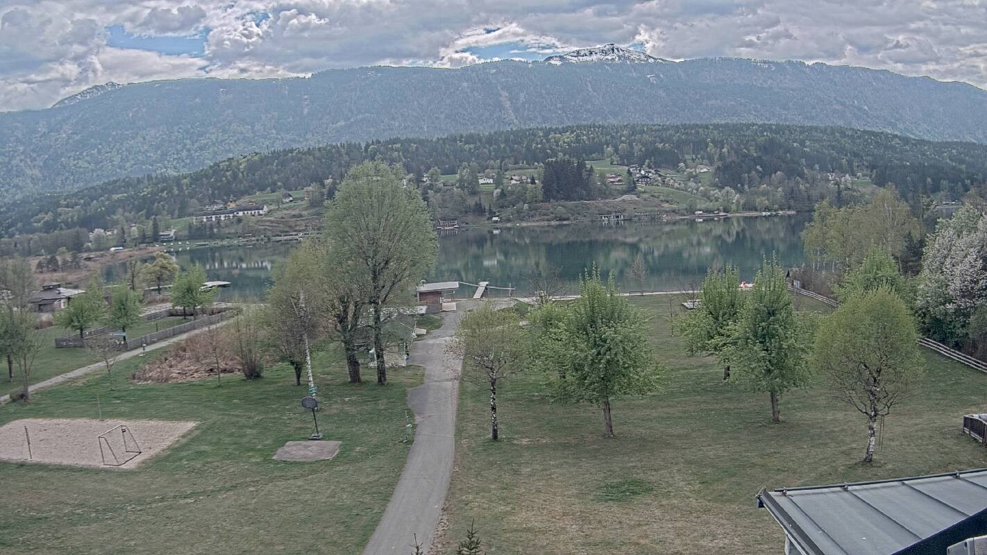 Archived image Webcam Schluga bathing beach and camping site