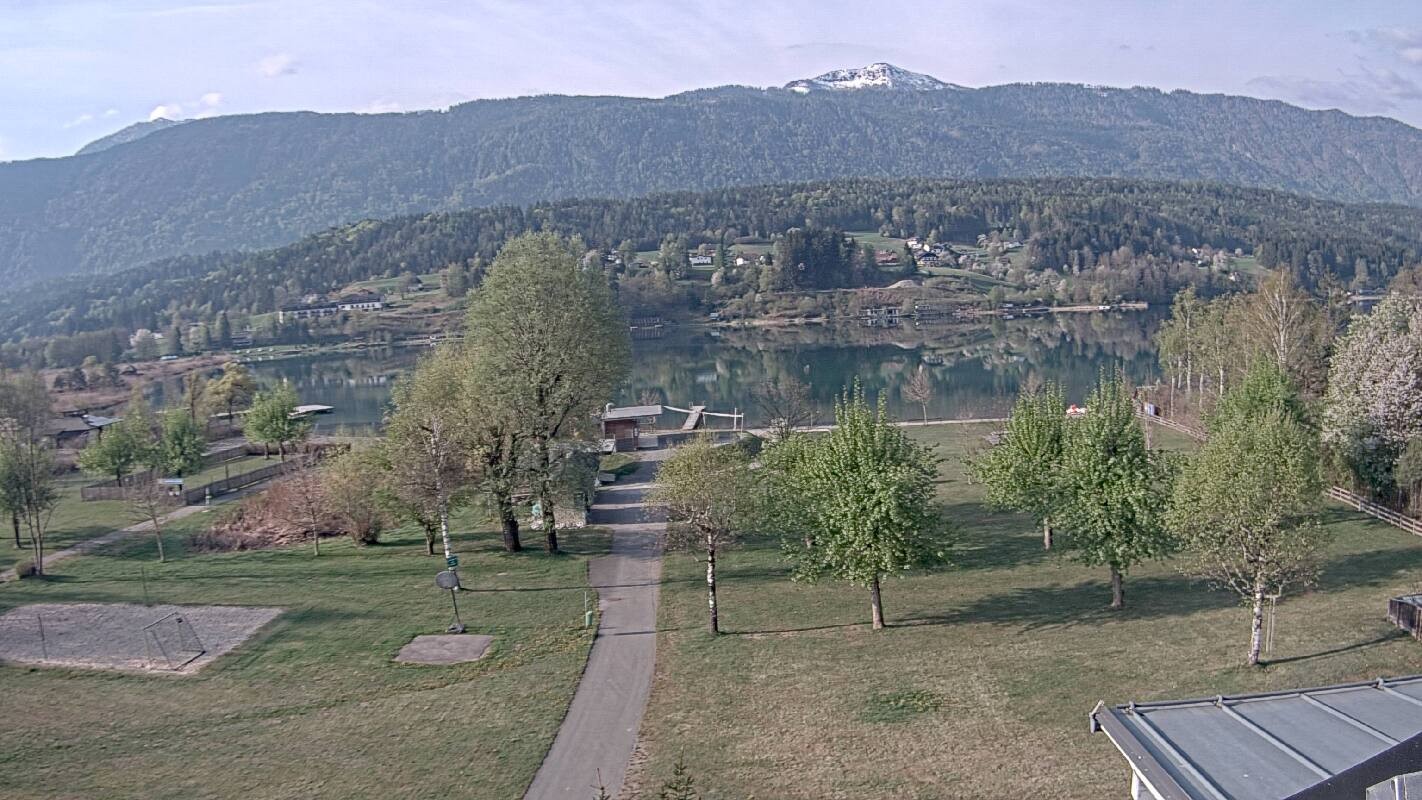 Archived image Webcam Schluga bathing beach and camping site